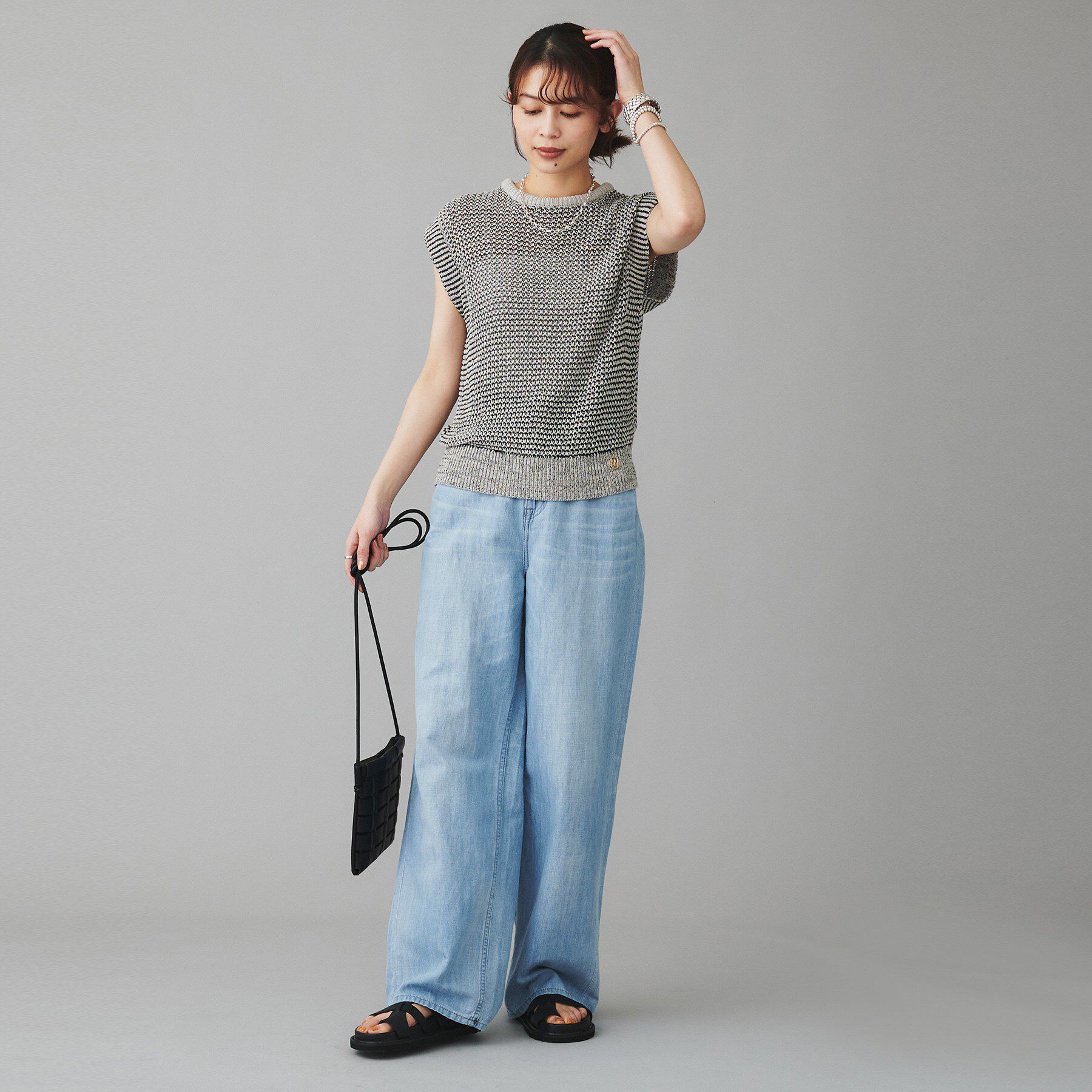 UNTITLED「【Healthy DENIM】Breezy Pink Pepperワイドストレートデニム」|その他|