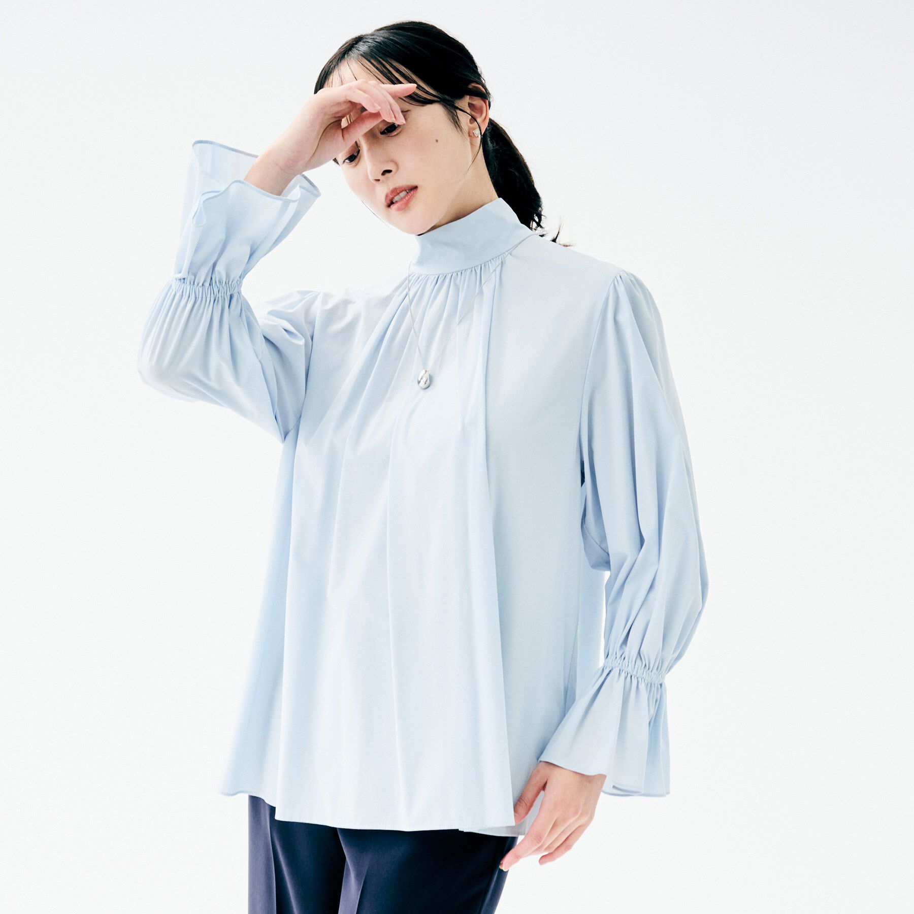 UNTITLED「【UV機能/はっ水/セレモニー】2WAYボウタイブラウス」|シャツ・ブラウス|