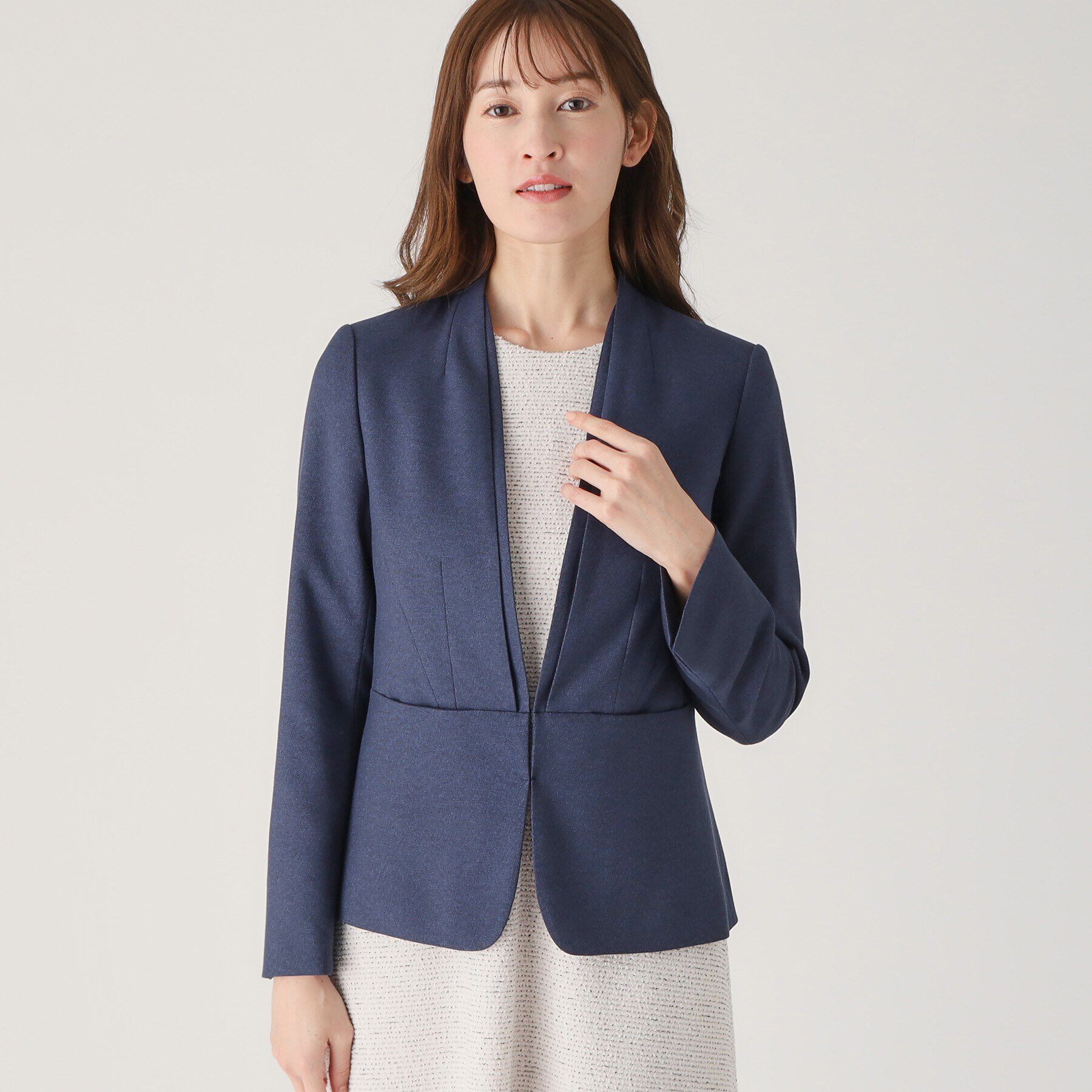 COUP DE CHANCE「【洗える／日本製／スーツ可】ノーカラージャケット」|テーラードジャケット|