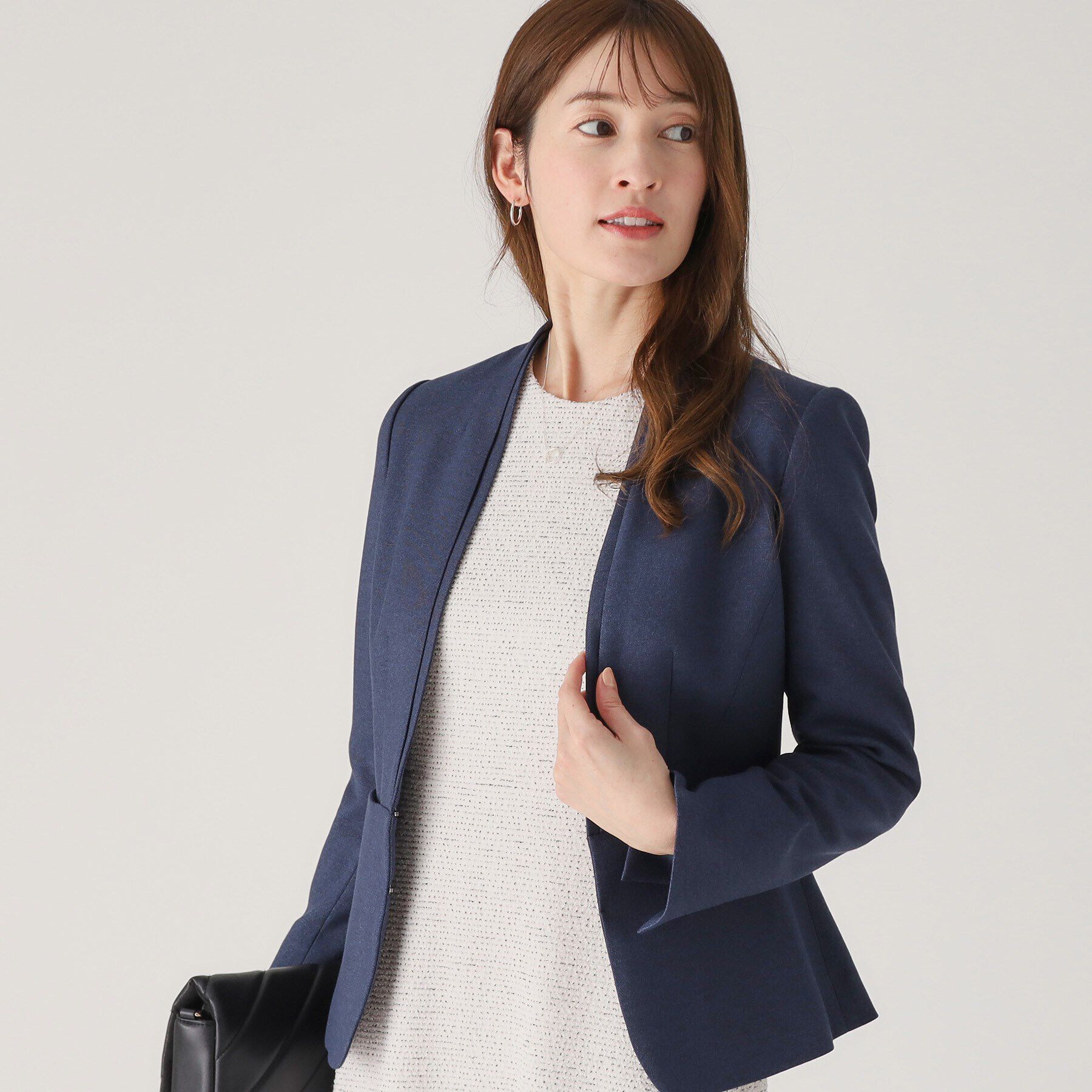 COUP DE CHANCE「【洗える／日本製／スーツ可】ノーカラージャケット」|テーラードジャケット|