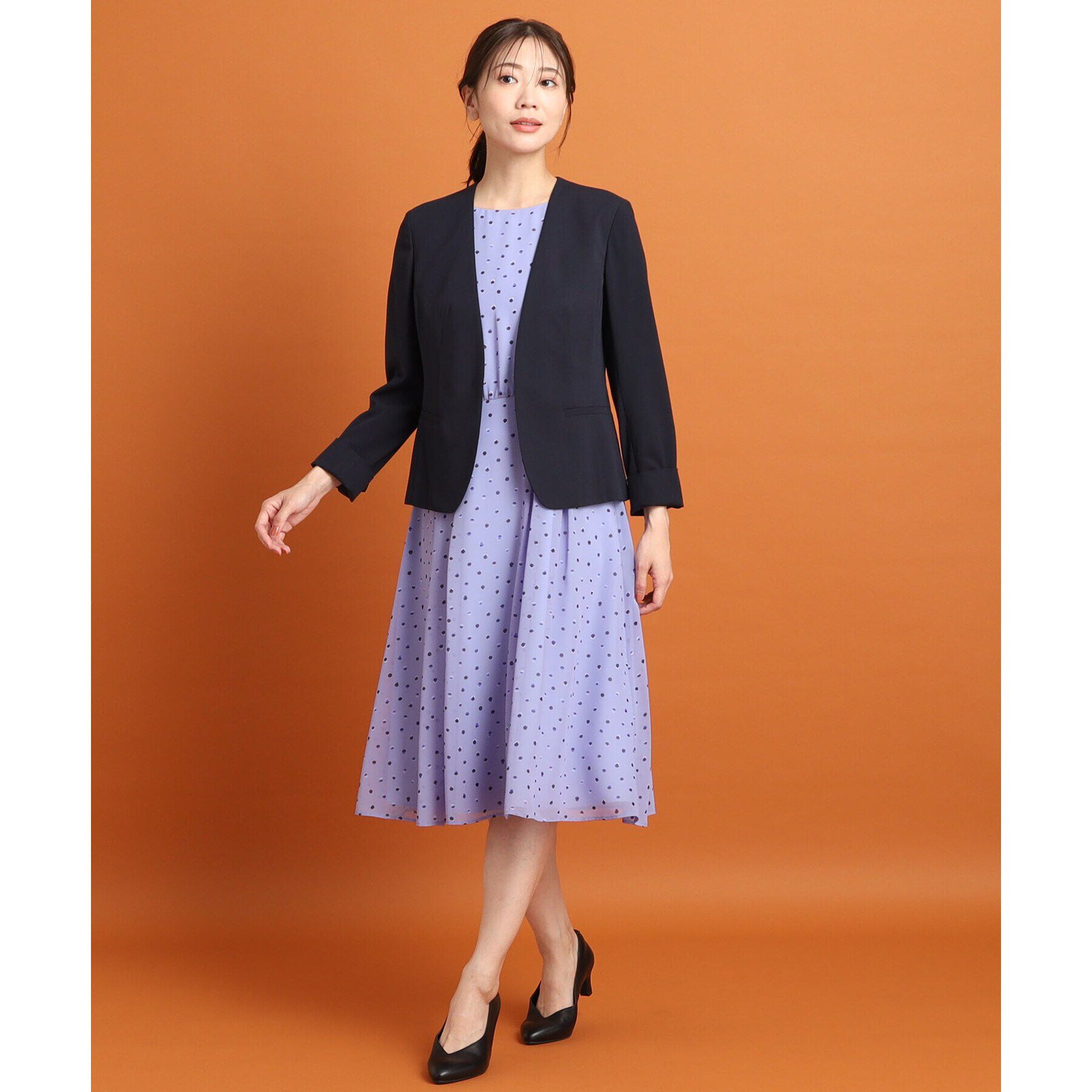 Reflect「【SALE／夏に快適！／接触冷感／洗える／セットアップ可能】ノーカラージャケット」|ノーカラージャケット|