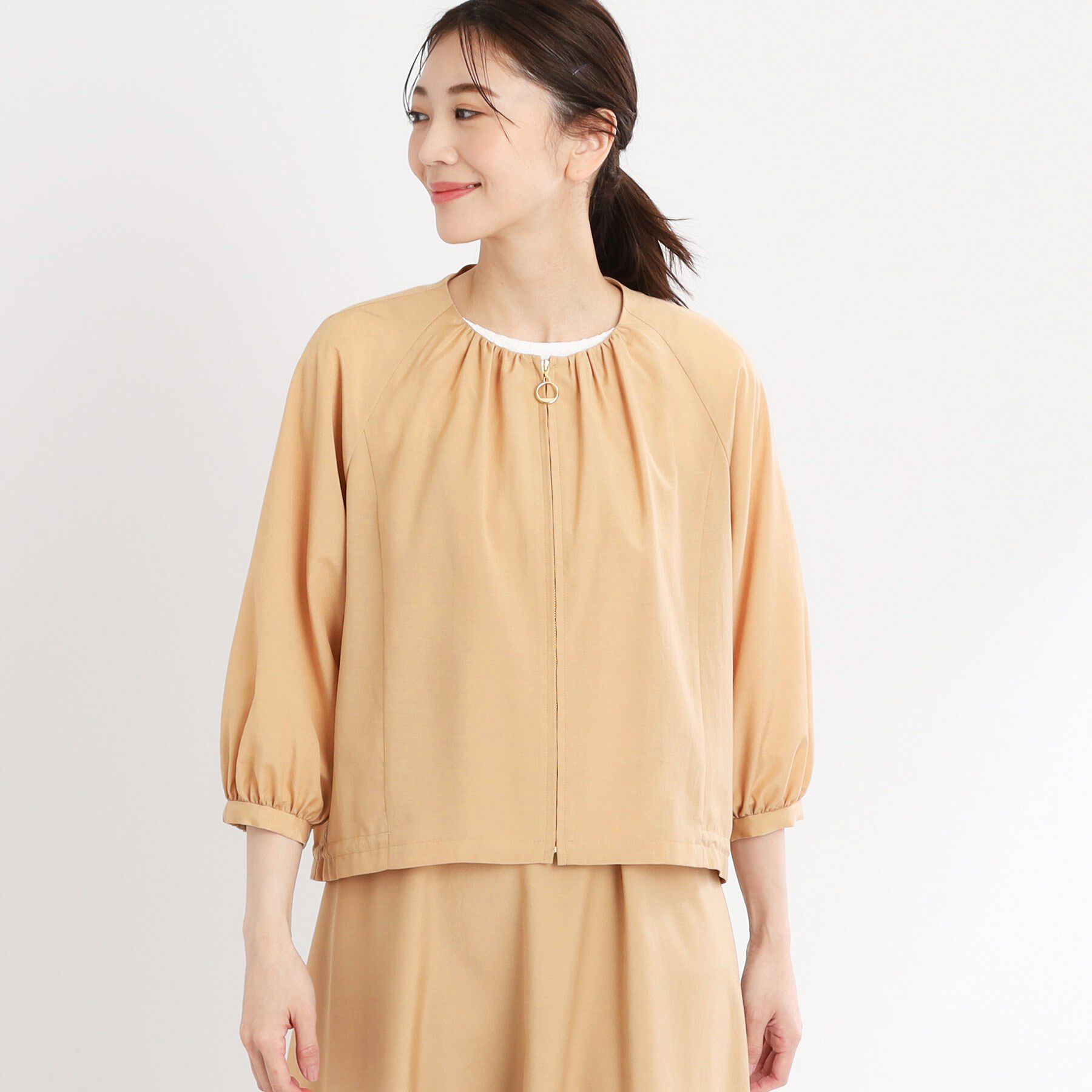 Reflect「【撥水／洗える／セットアップ可】エアリージップアップブルゾン」|ブルゾン・スタジャン|