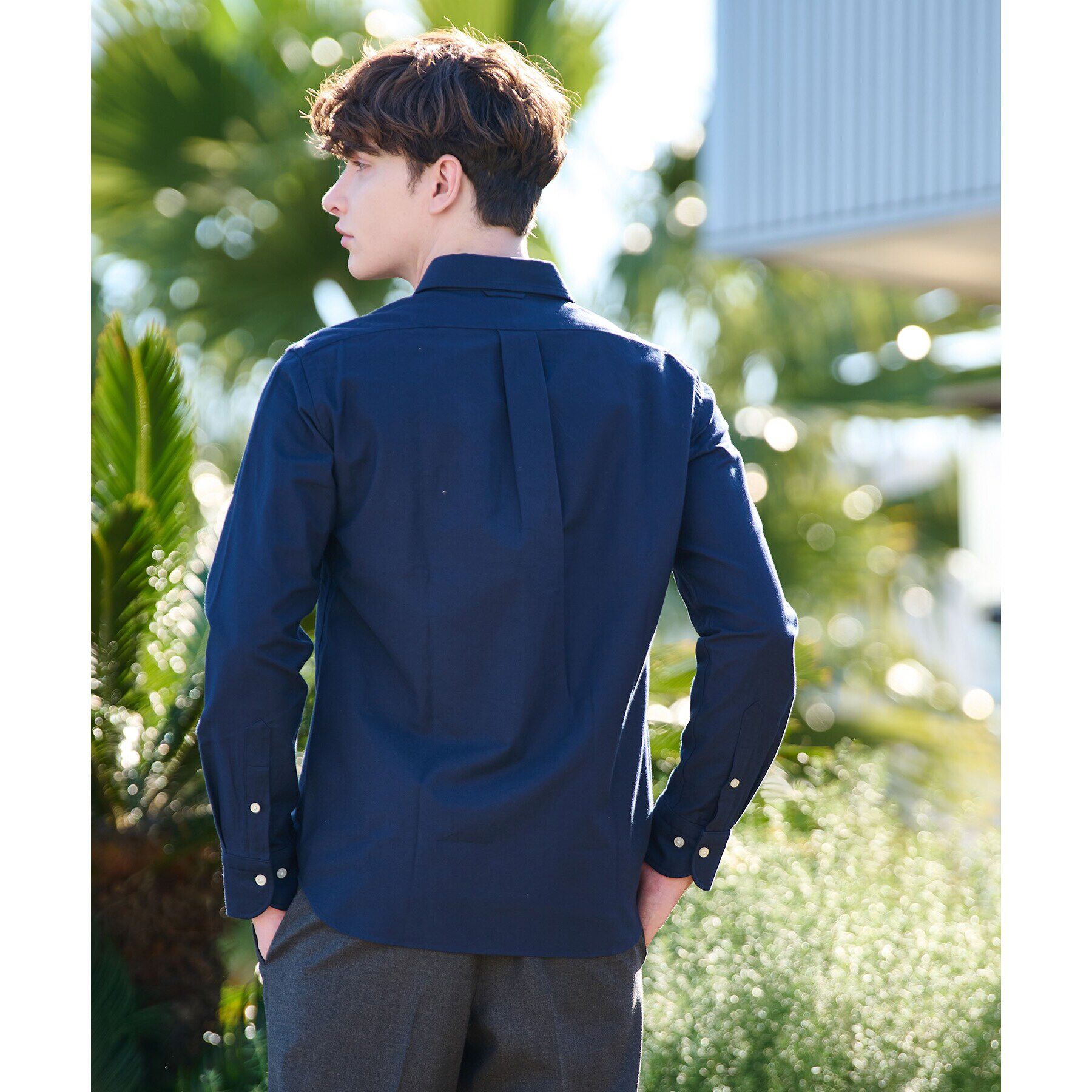 DRESSTERIOR「オックスフォード ラウンドカラーシャツ」|シャツ・ブラウス|