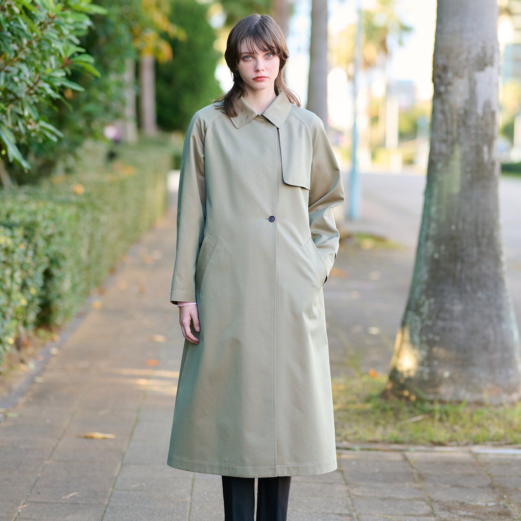 DRESSTERIOR「【上品/美シルエット】ライトトレンチコート」|トレンチコート|