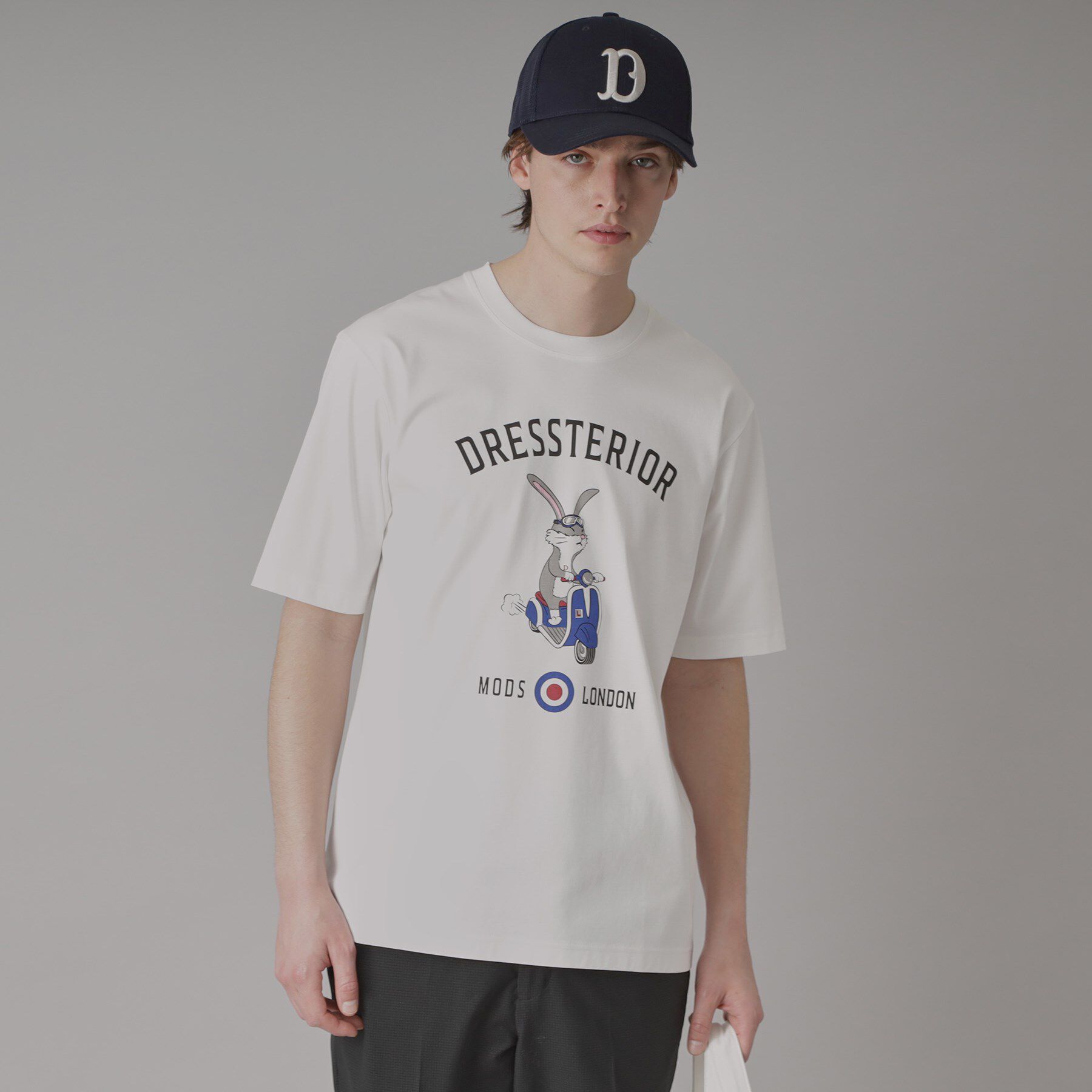 DRESSTERIOR「【接触冷感/抗菌防臭/消臭/Safari5月号掲載】ICE CLEAR COTTON ロンドンラビッ」|Tシャツ・カットソー|