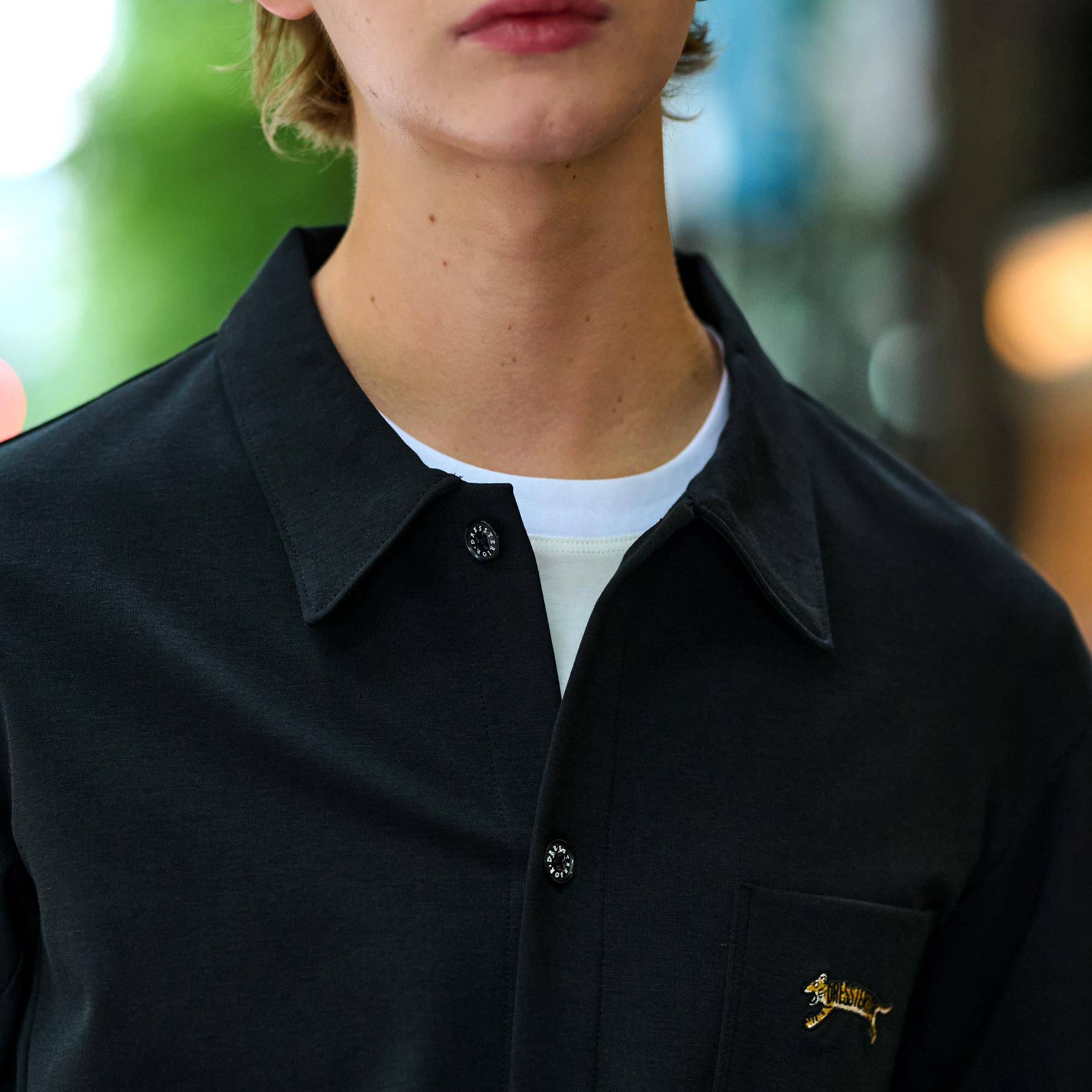 DRESSTERIOR「タイガー刺繍 カットソーシャツ」|シャツ・ブラウス|