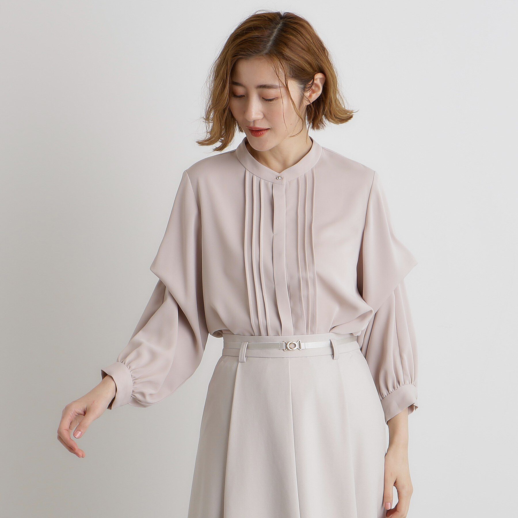 grove「2WAYタックスリーブブラウス」|シャツ・ブラウス|