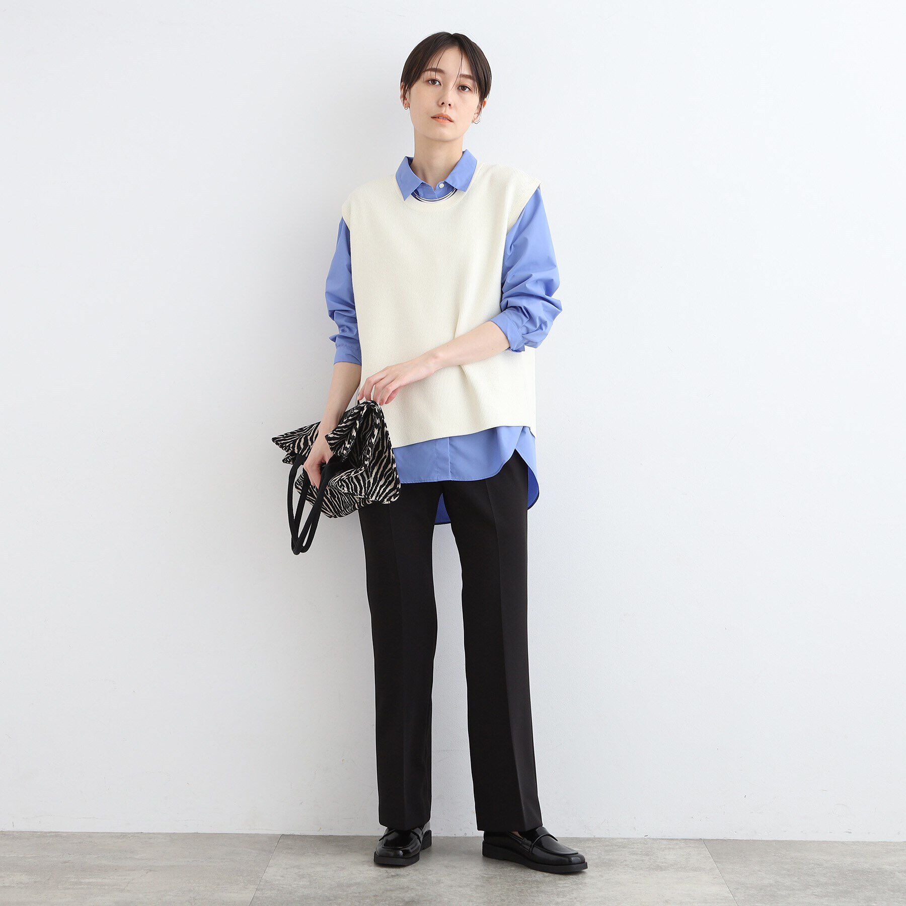 INDIVI「【新作！褒められパンツ／洗える／高ストレッチ】セミフレアパンツ」|その他|