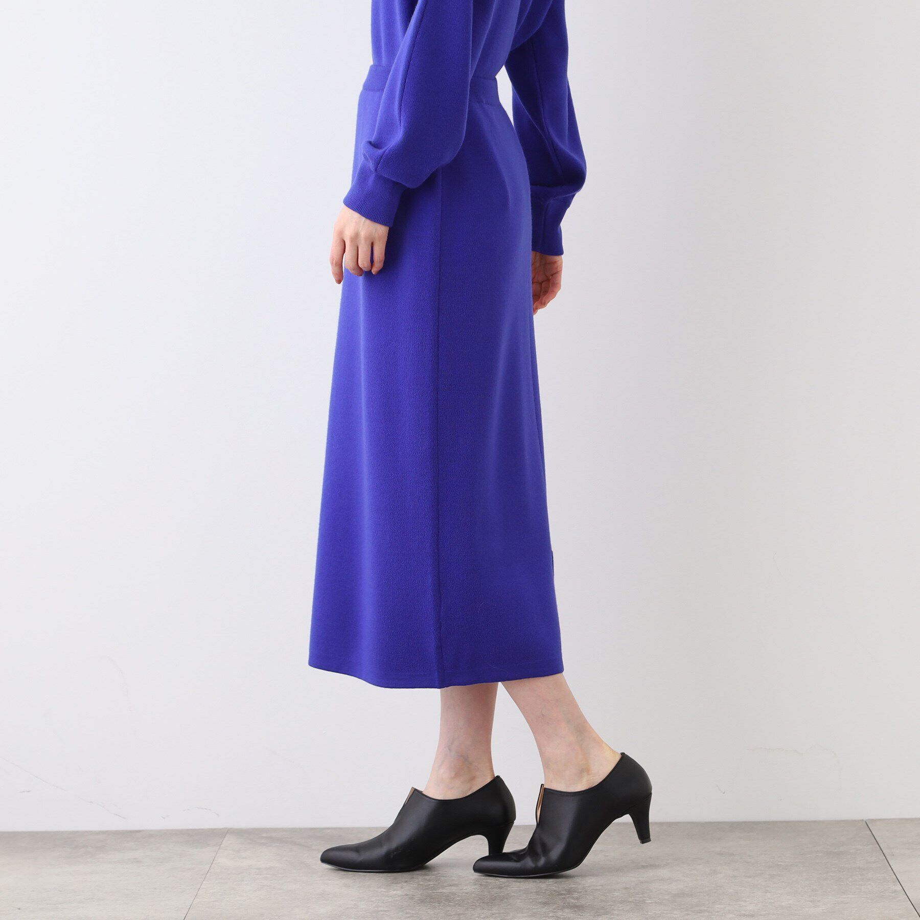 INDIVI「【SETUP可能】スウェットライクナローニットスカート」|スカート|