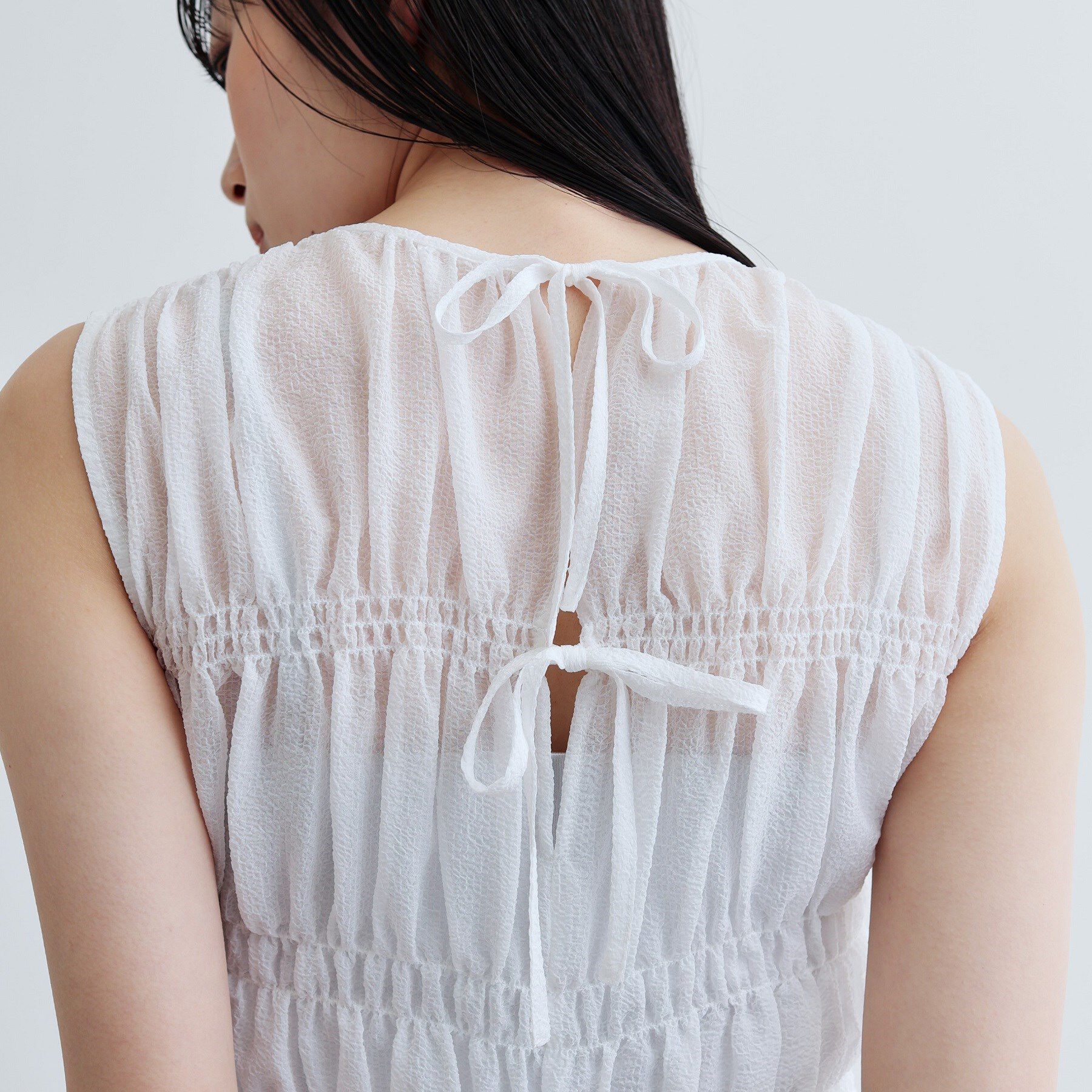 GALLEST「ワッシャーティアードブラウス」|シャツ・ブラウス|