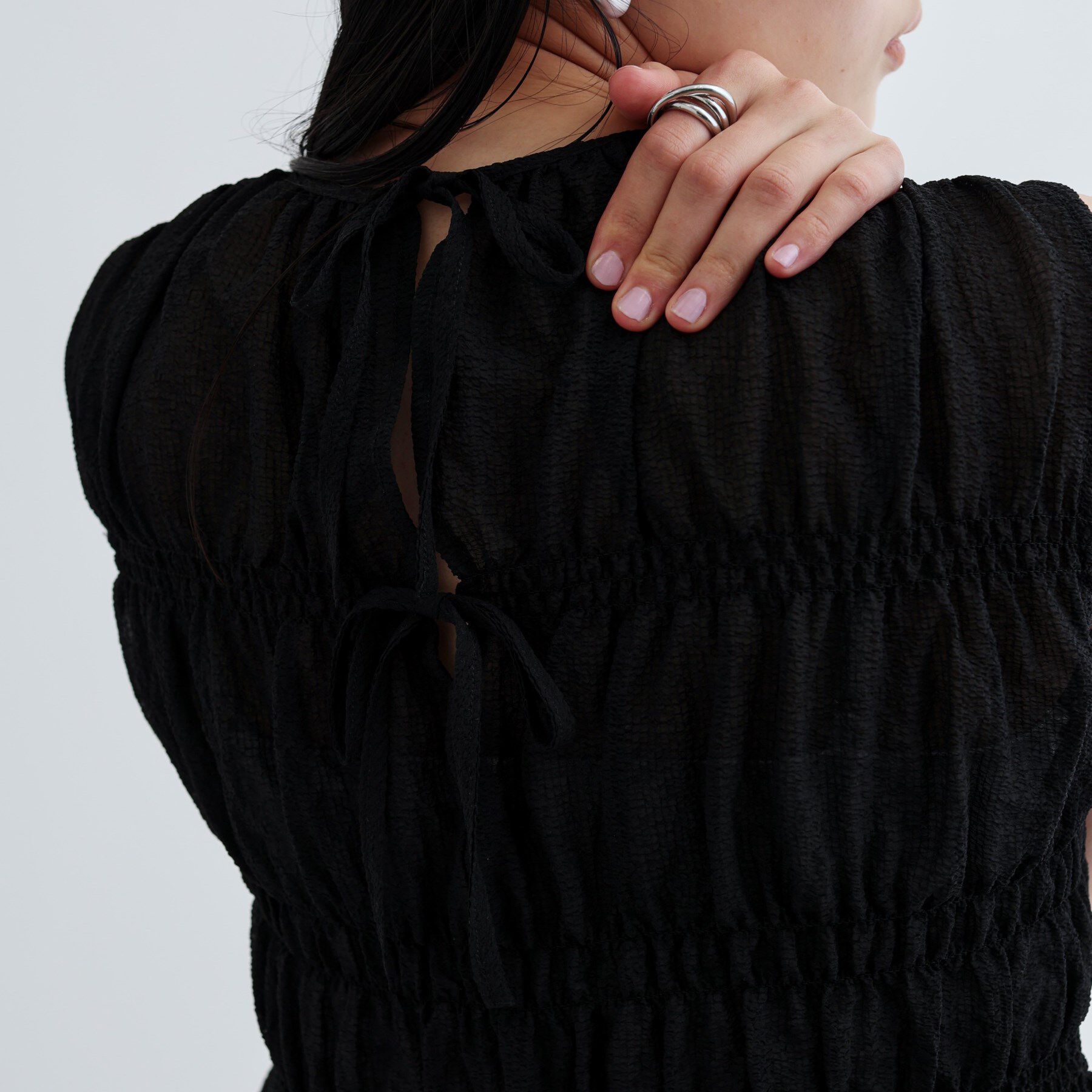 GALLEST「ワッシャーティアードブラウス」|シャツ・ブラウス|