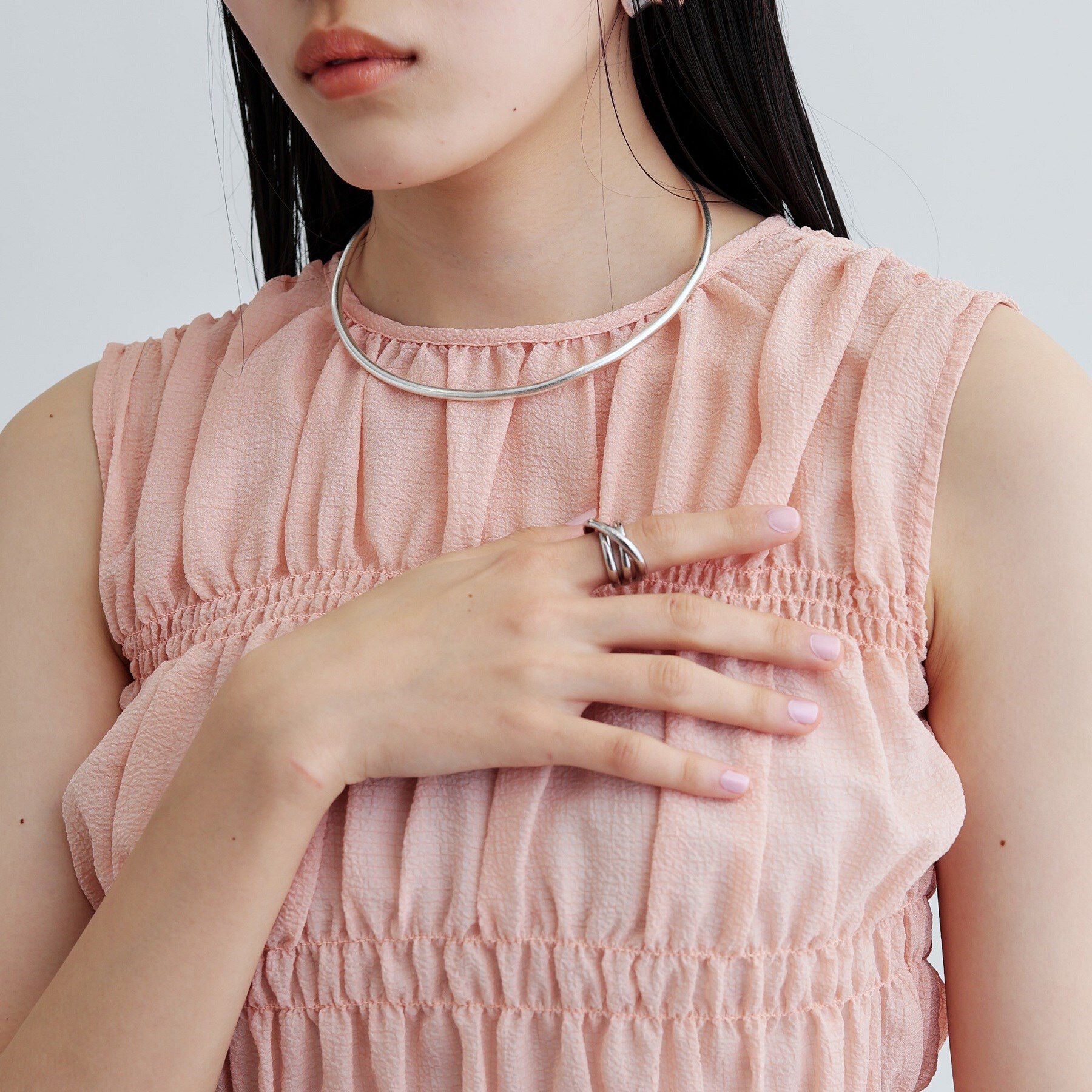 GALLEST「ワッシャーティアードブラウス」|シャツ・ブラウス|