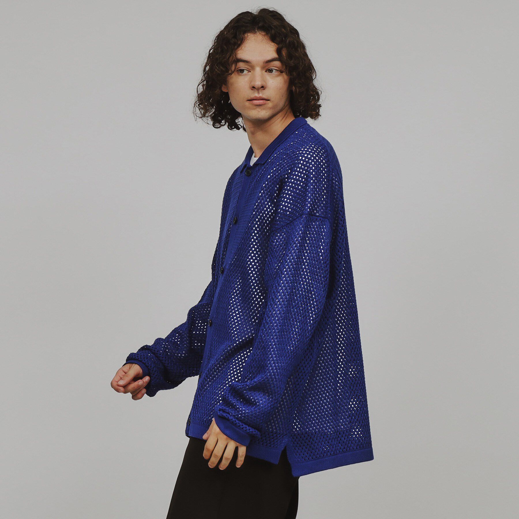 tk.TAKEO KIKUCHI「透かし編みニットシャツ」|シャツ・ブラウス|