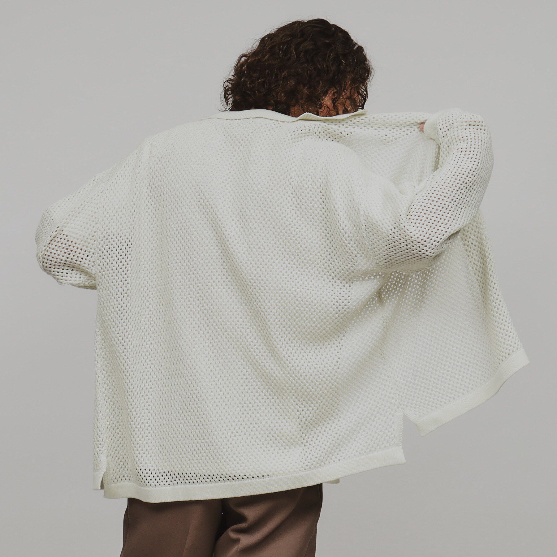 tk.TAKEO KIKUCHI「透かし編みニットシャツ」|シャツ・ブラウス|