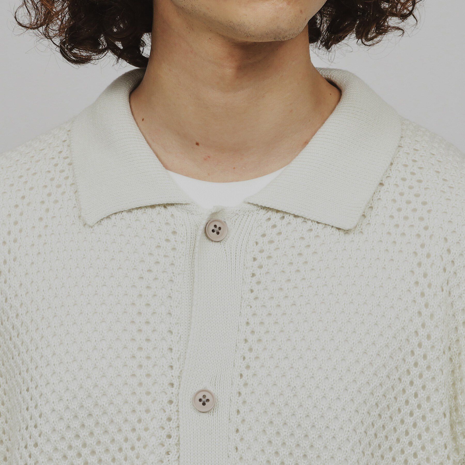 tk.TAKEO KIKUCHI「透かし編みニットシャツ」|シャツ・ブラウス|