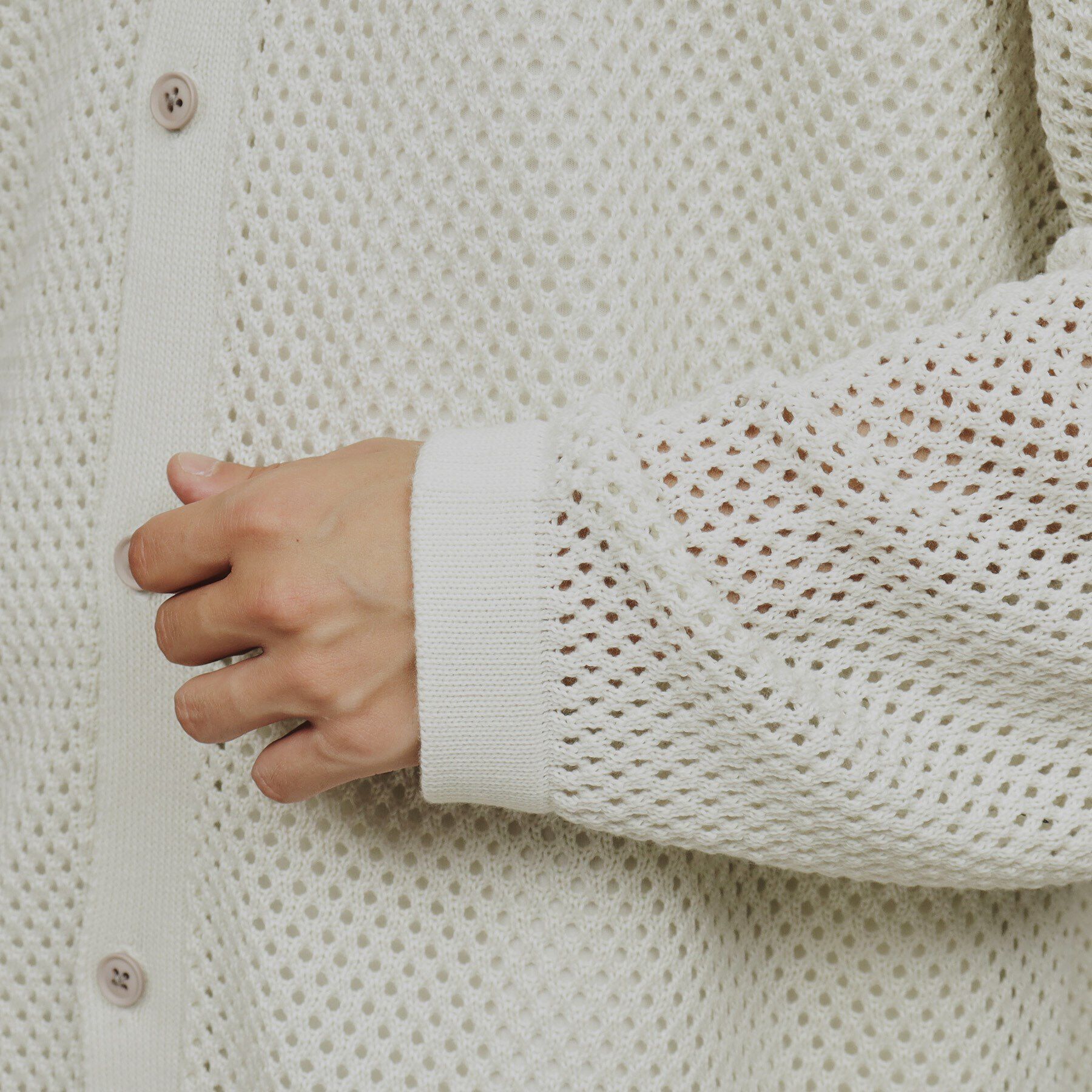 tk.TAKEO KIKUCHI「透かし編みニットシャツ」|シャツ・ブラウス|