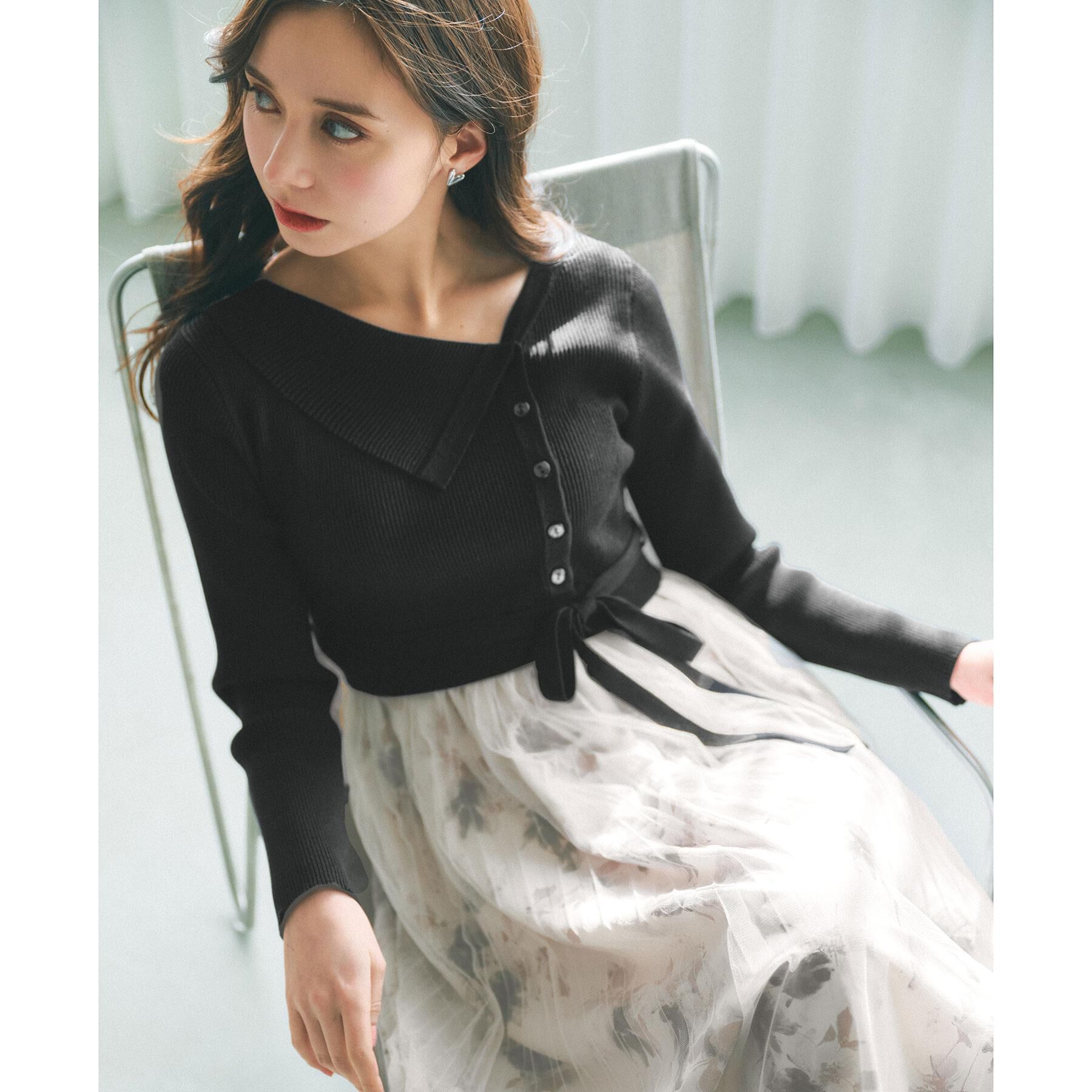 index「ドッキングニットワンピース【洗濯機OK/抗ピル】」|ワンピース|