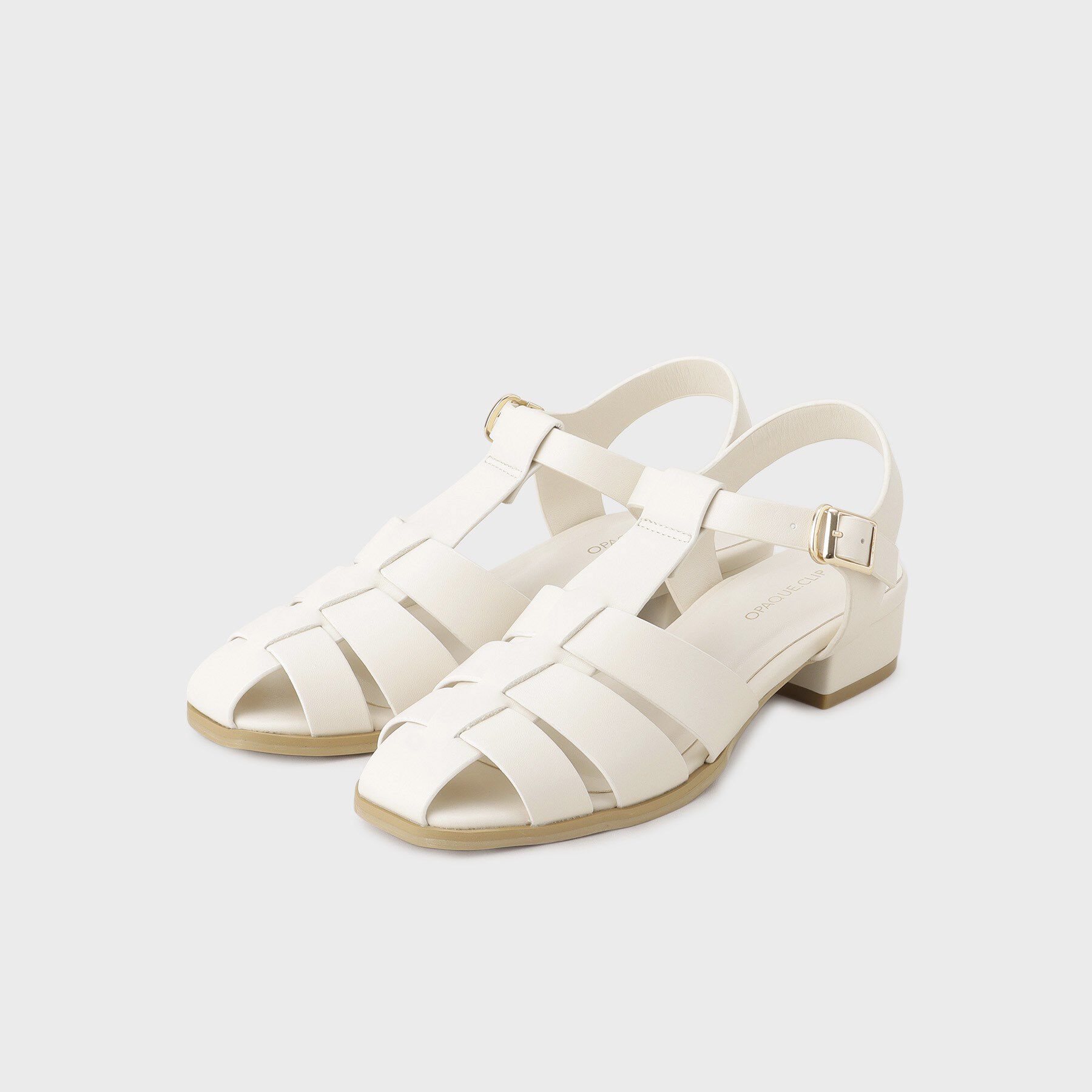 OPAQUE.CLIP「スクエアトゥグルカサンダル」|サンダル|