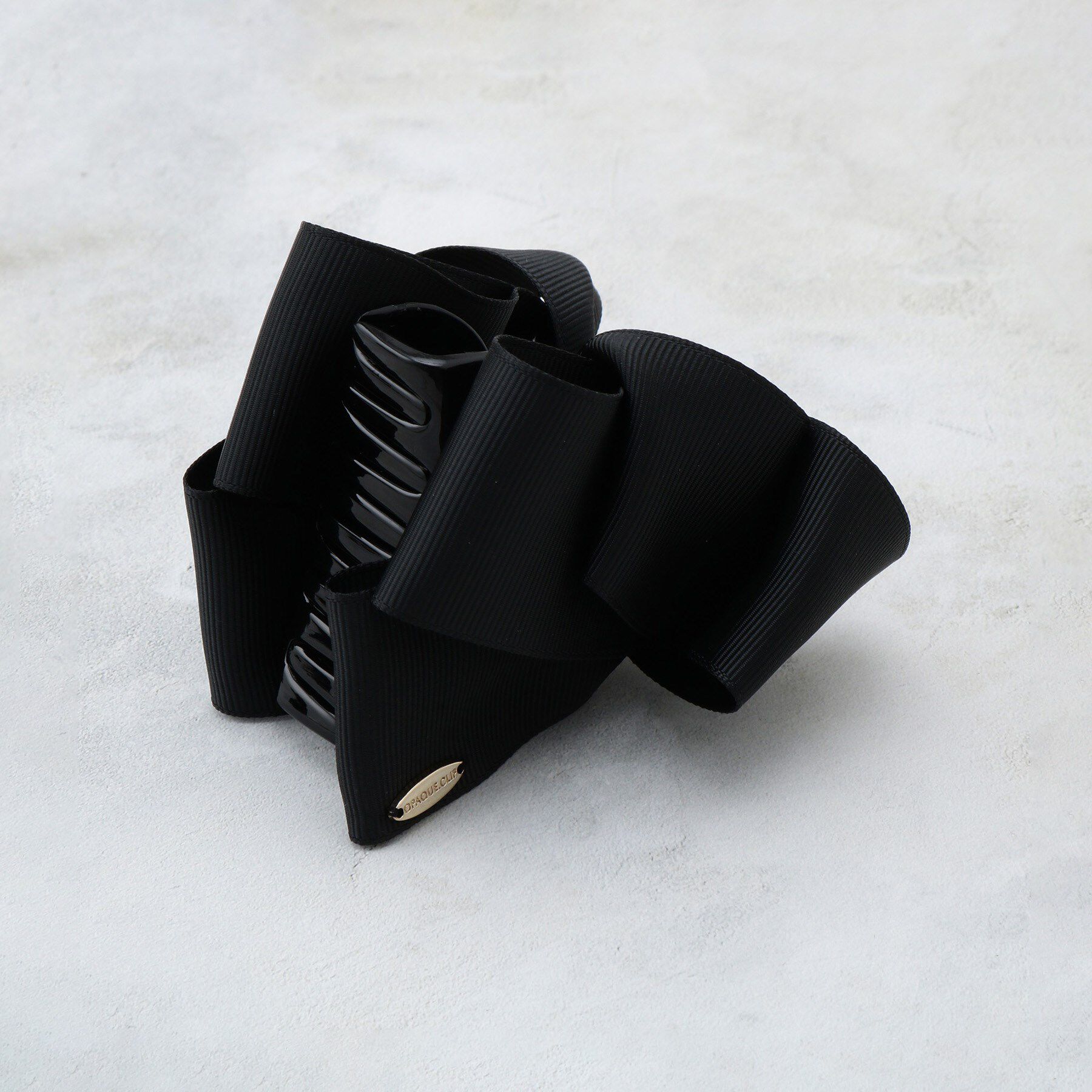 OPAQUE.CLIP「リボンモチーフ　グログランヘアクリップ」|その他|ブラック(019)