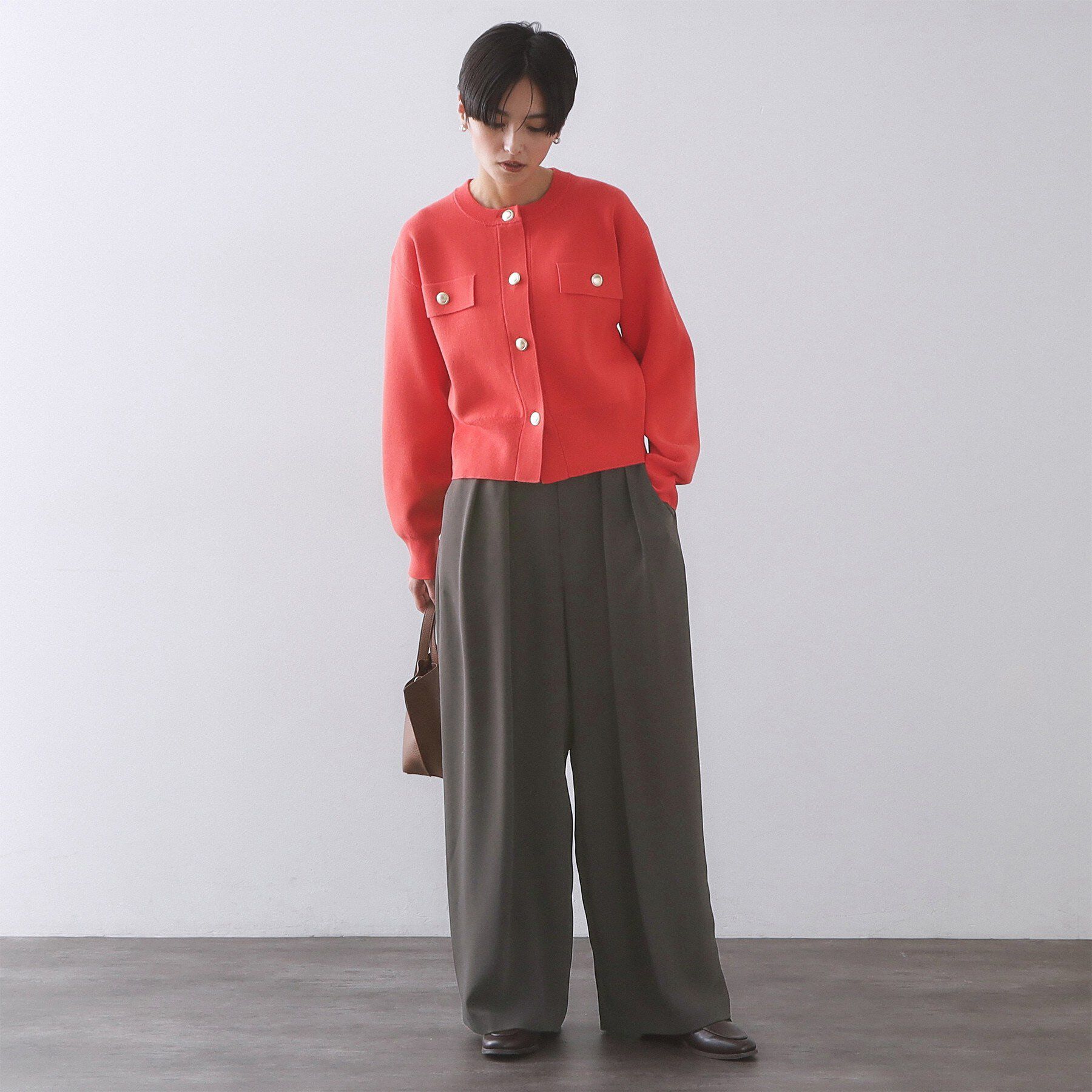 OPAQUE.CLIP「タックイージーワイドパンツ【洗濯機OK】」|その他|