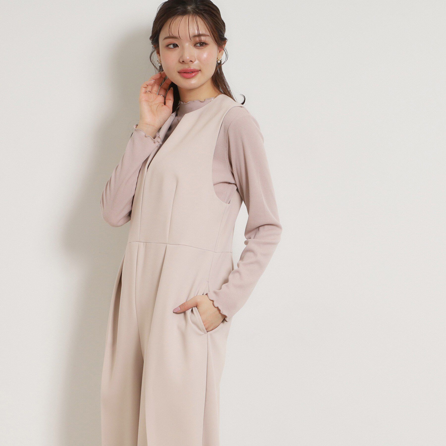 Couture broach「TRダブルクロスオールインワン」|オールインワン|