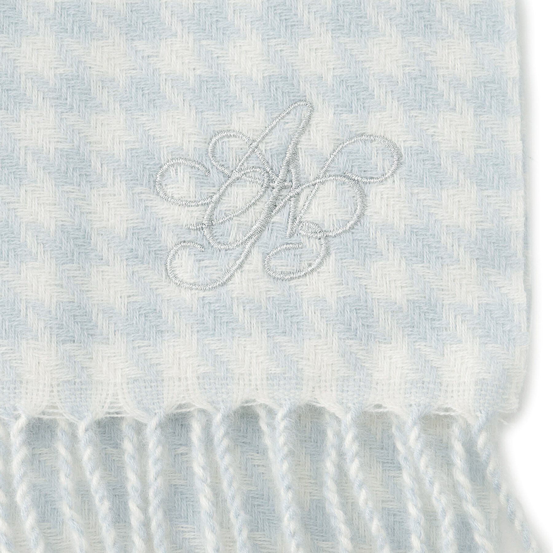 PINK-latte「アナグラム刺繍千鳥柄マフラー」|マフラー|