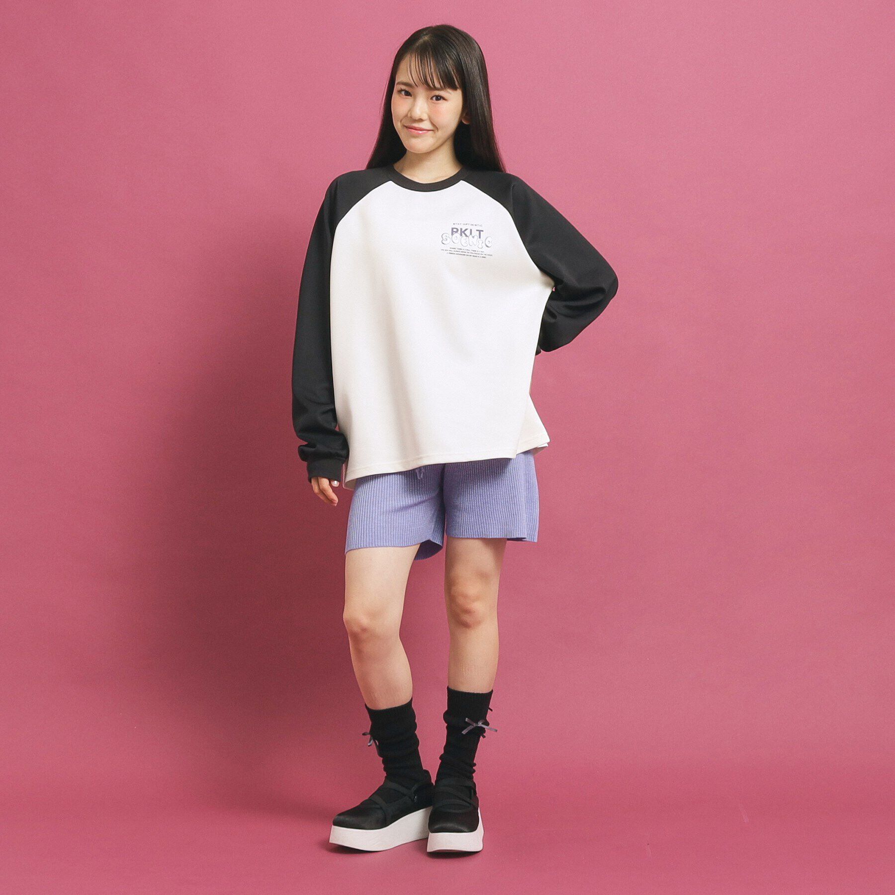 PINK-latte「【セットアップあり】リブニットショートパンツ」|その他|