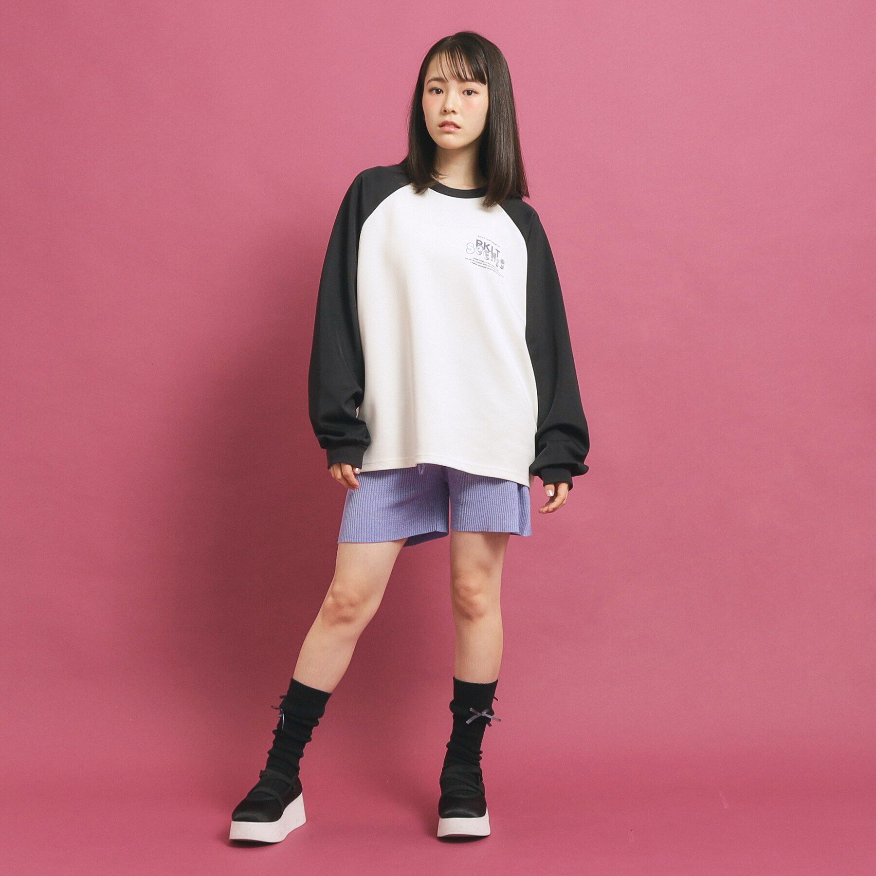 PINK-latte「【セットアップあり】リブニットショートパンツ」|その他|