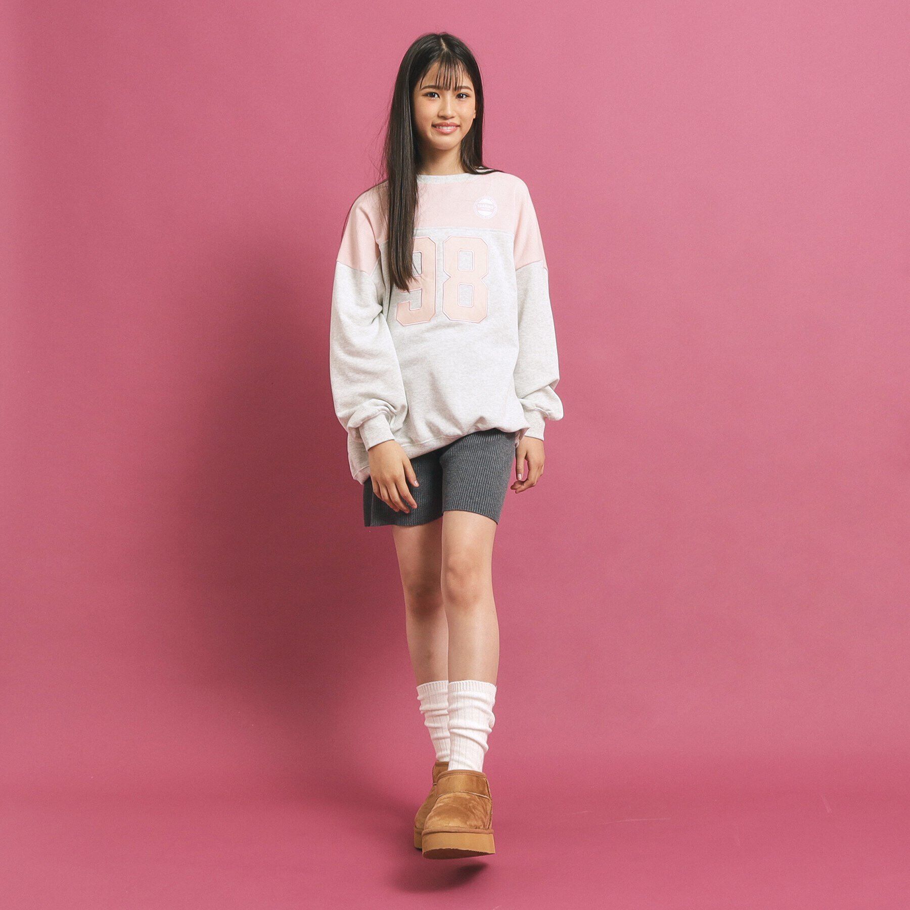 PINK-latte「【セットアップあり】リブニットショートパンツ」|その他|