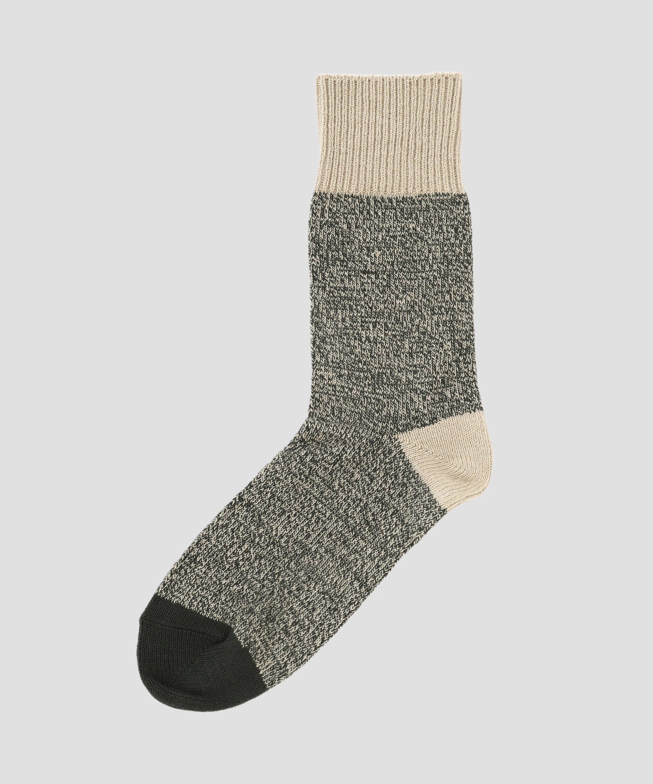 MHL.「MELANGE COTTON SOCKS」|ソックス|LIGHT BEIGE1