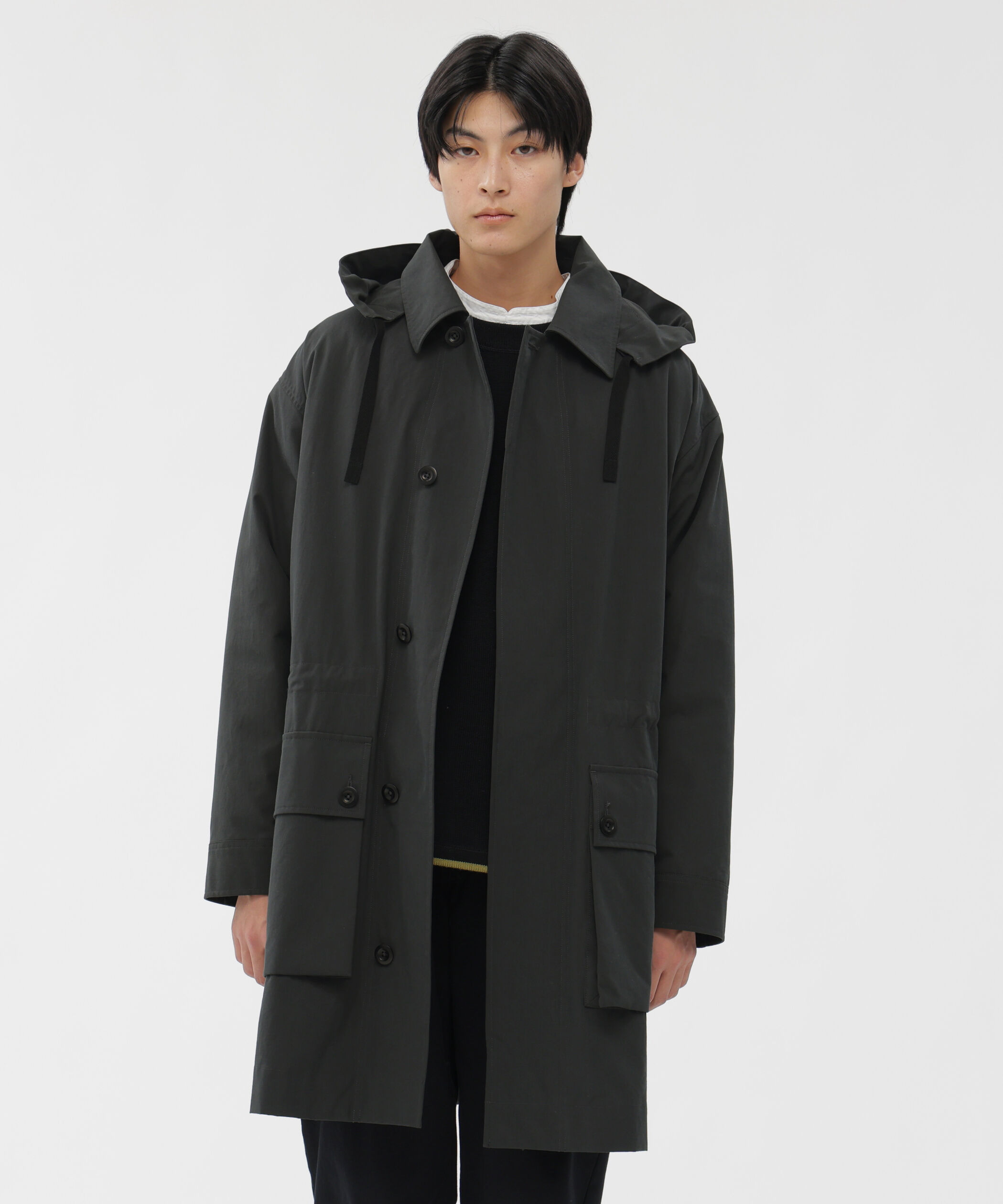 MHL.「BRUSHED COTTON CANVAS COAT」|その他|CHARCOAL3