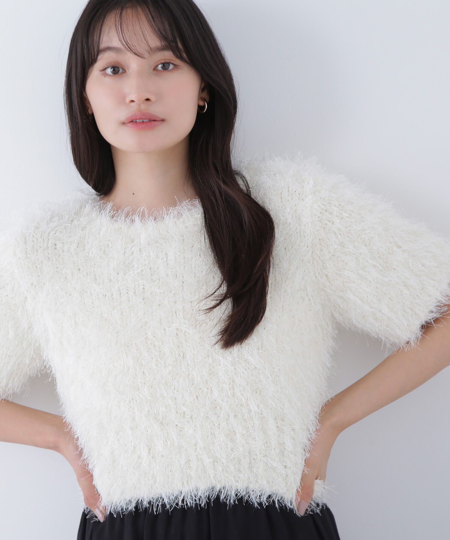  「ミックスシャギーニット」|ニット・セーター|