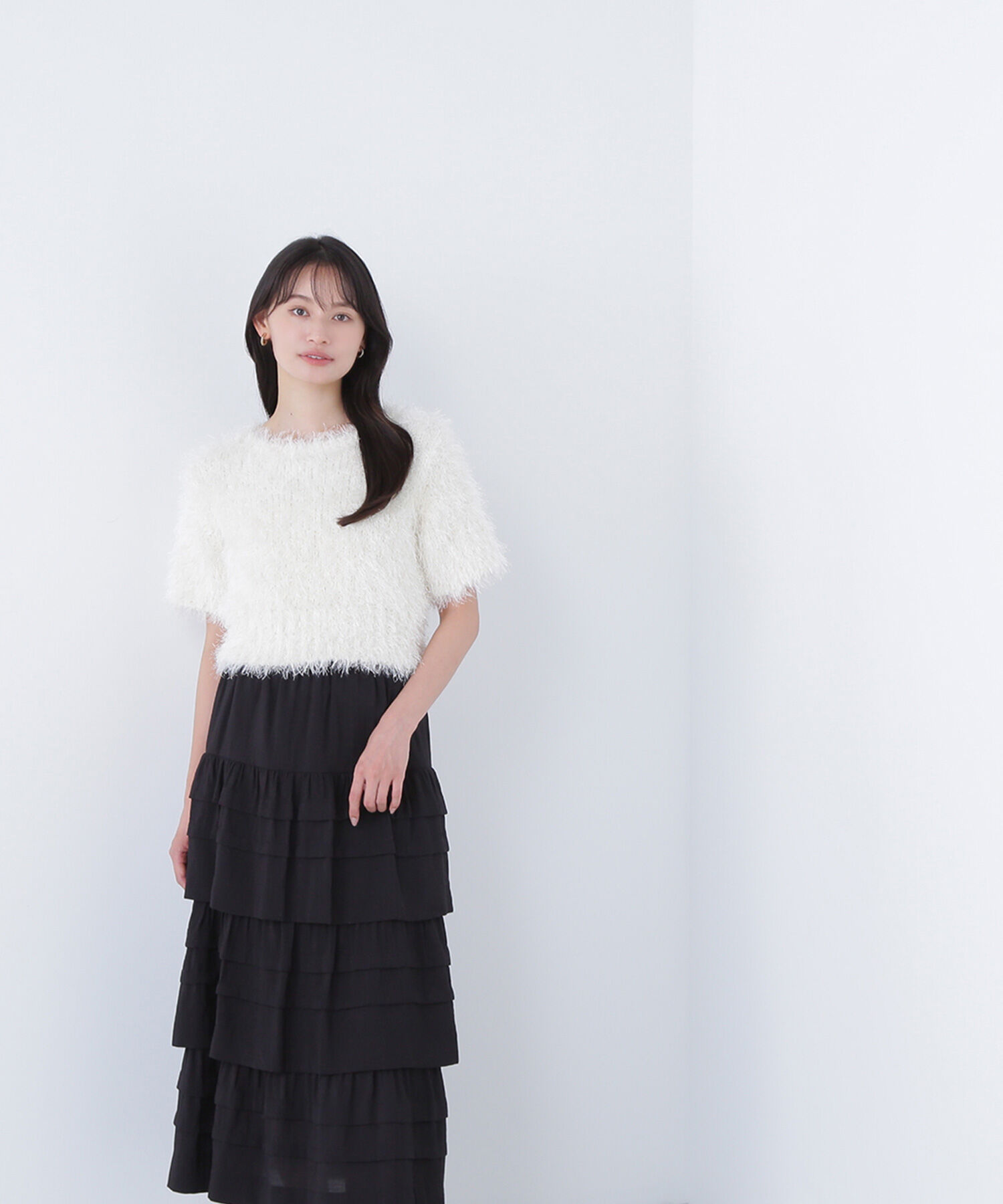  「ミックスシャギーニット」|ニット・セーター|