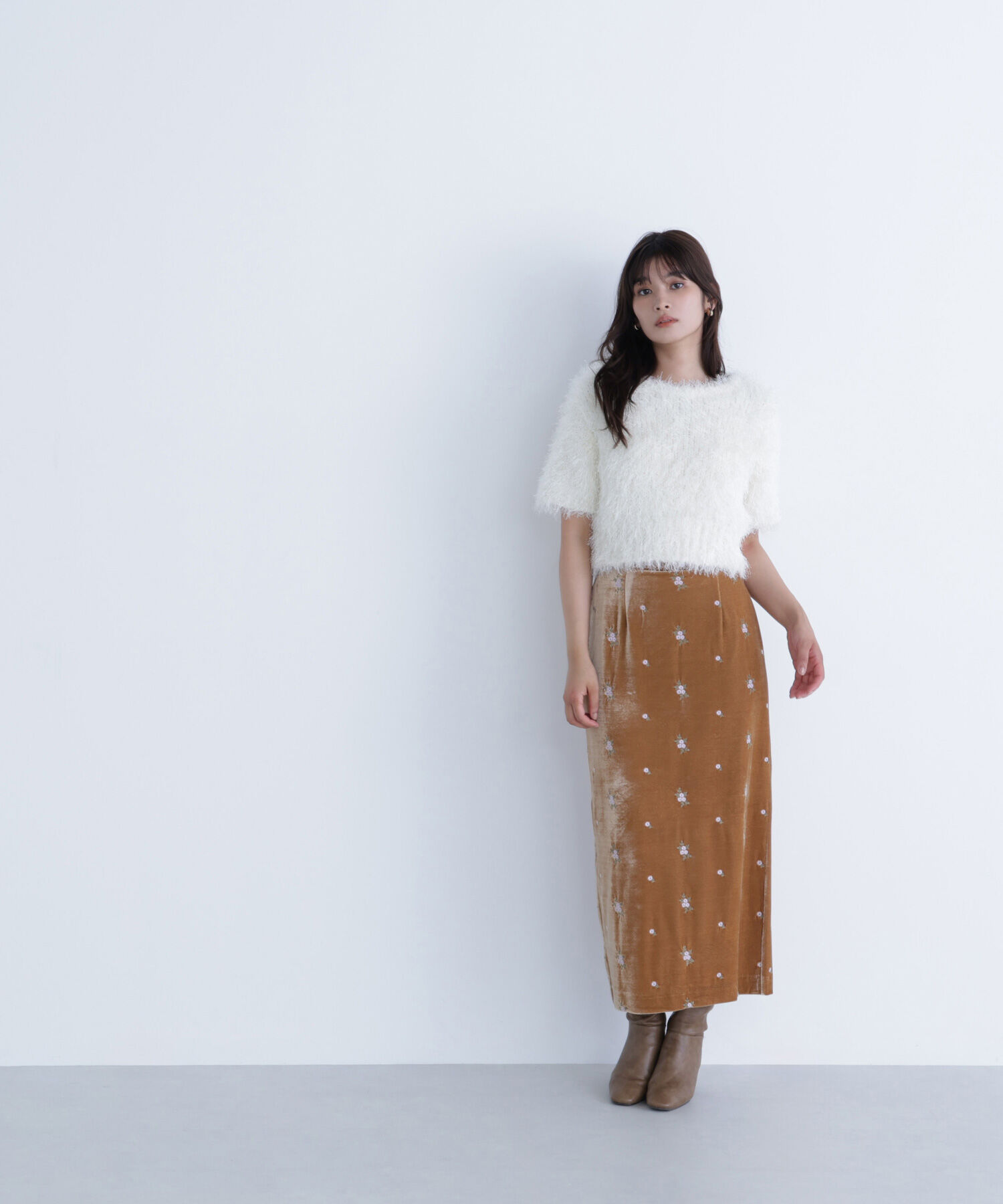  「ミックスシャギーニット」|ニット・セーター|