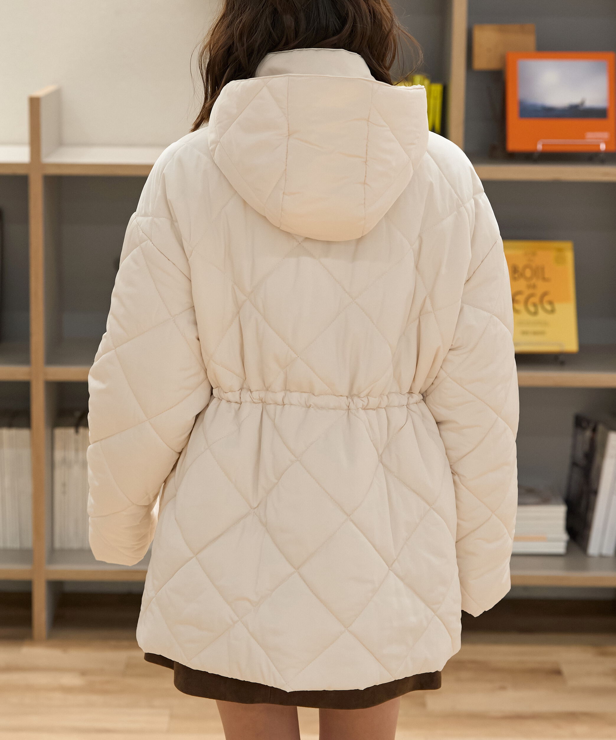  「ウエストドロストキルティングコート」|その他|