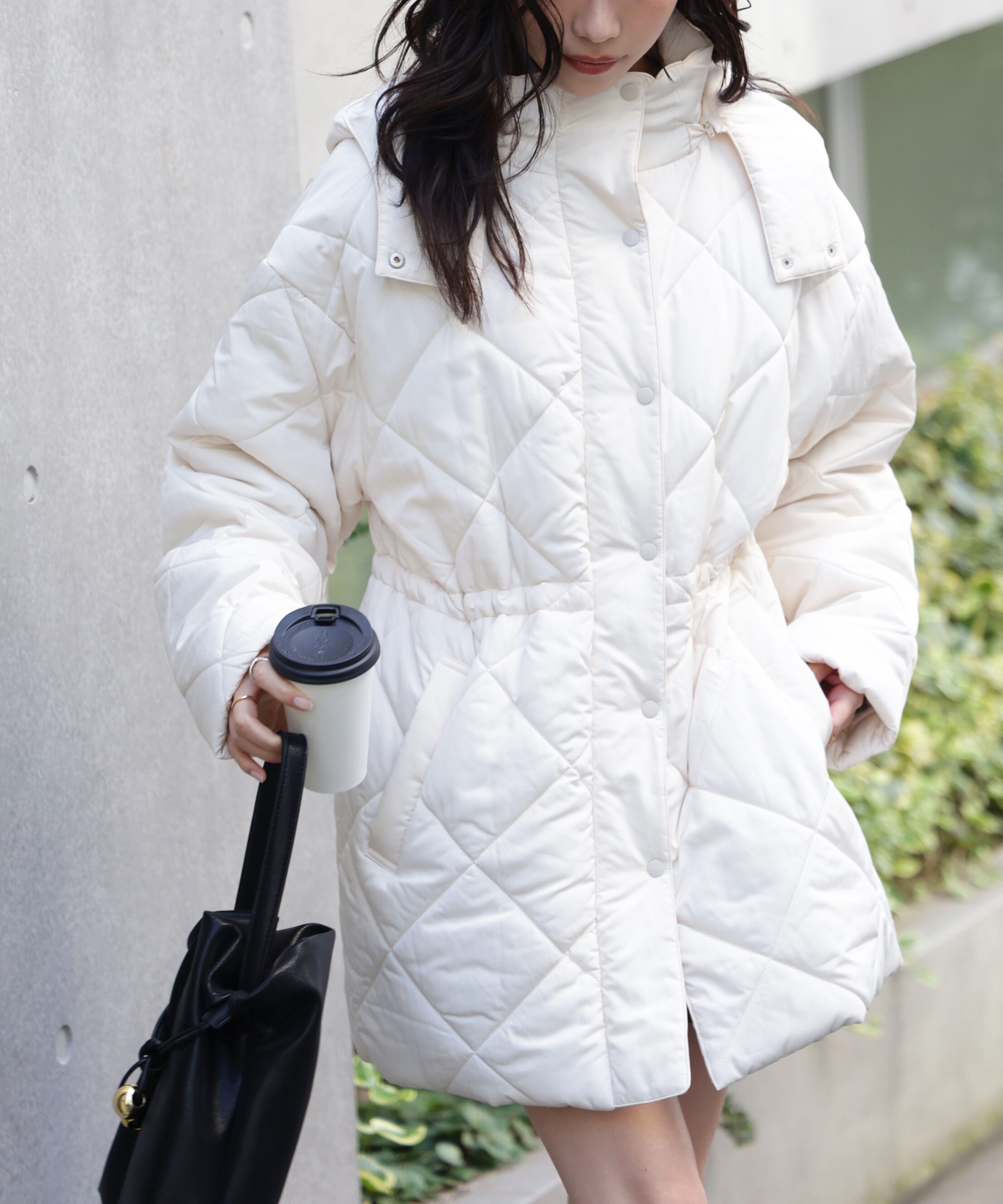  「ウエストドロストキルティングコート」|その他|