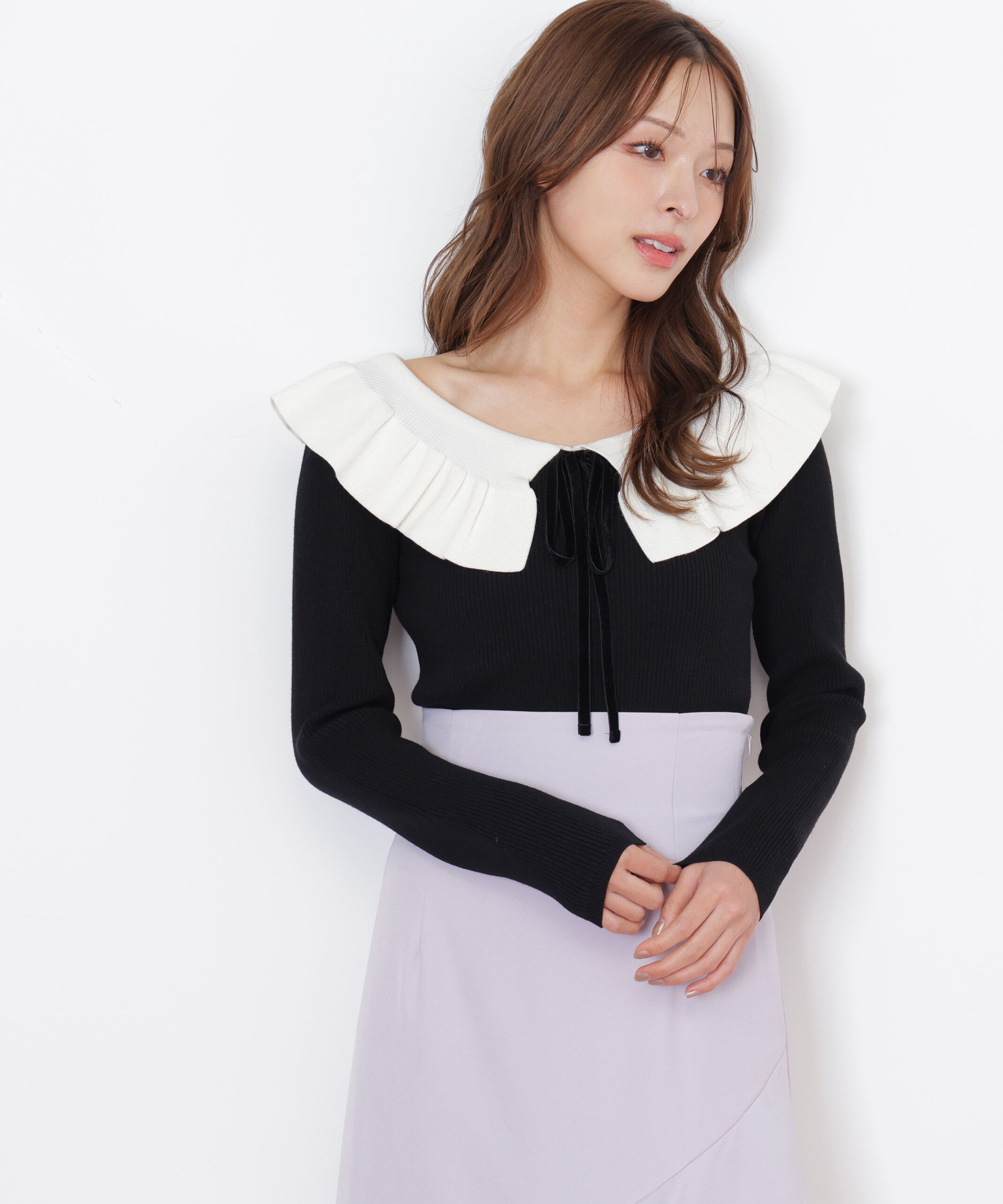  「ケープリブニット」|ニット・セーター|