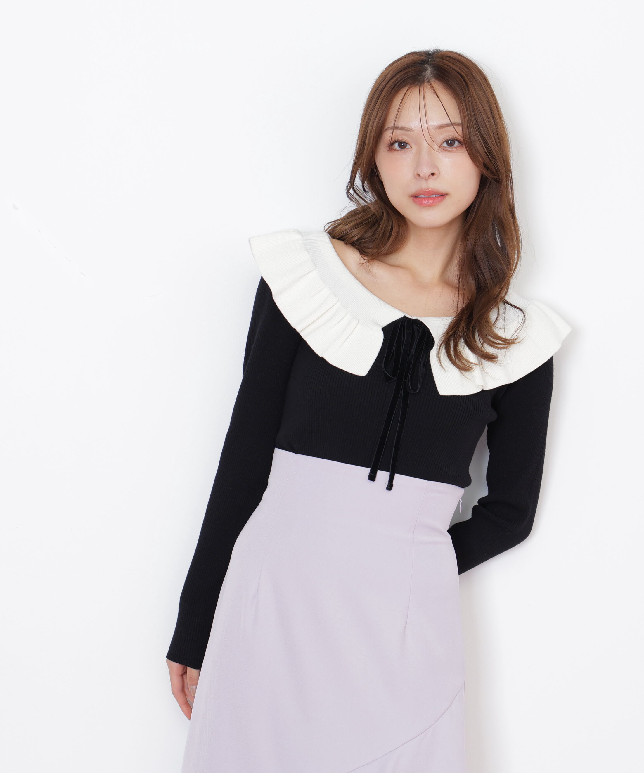  「ケープリブニット」|ニット・セーター|