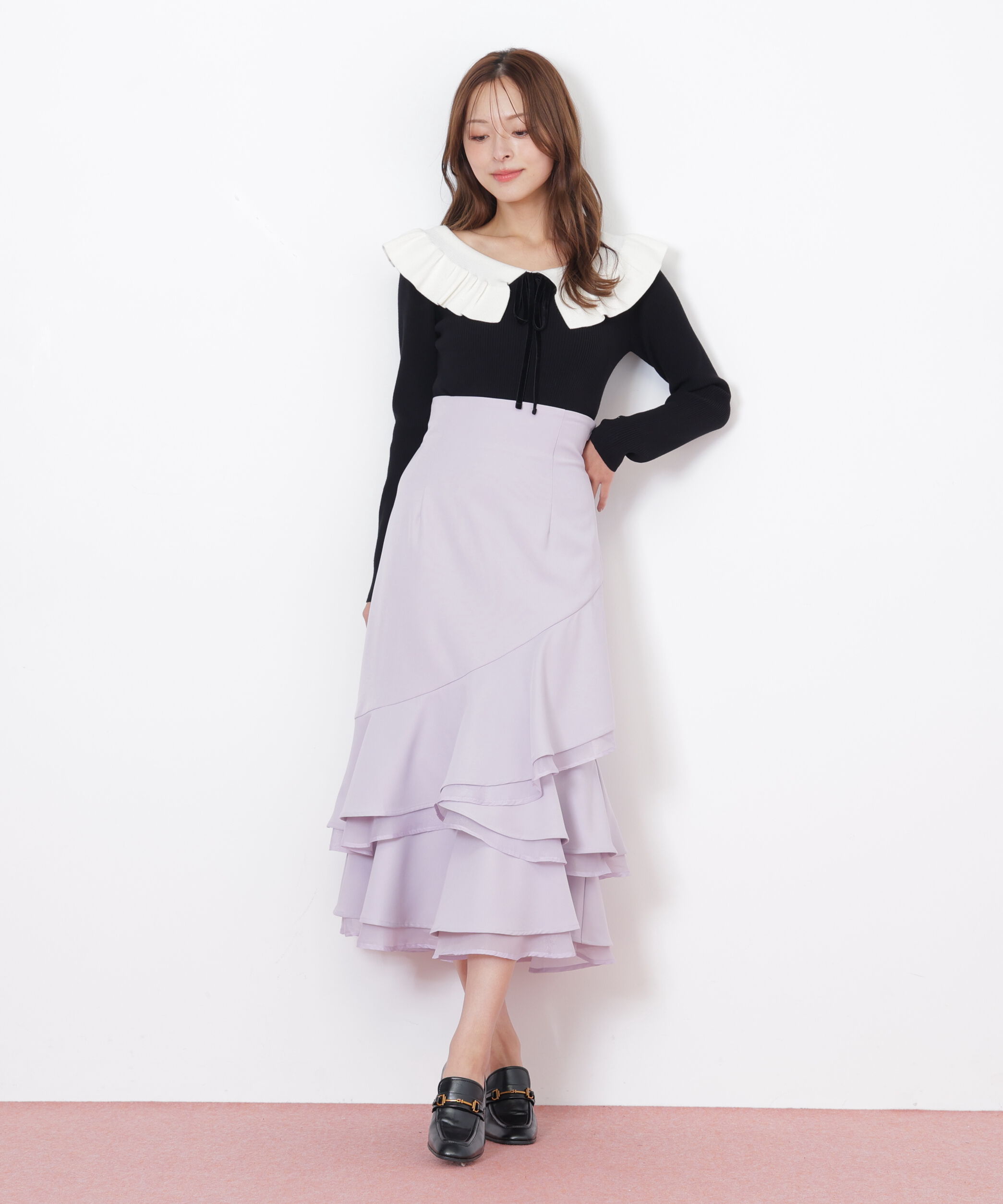  「ケープリブニット」|ニット・セーター|