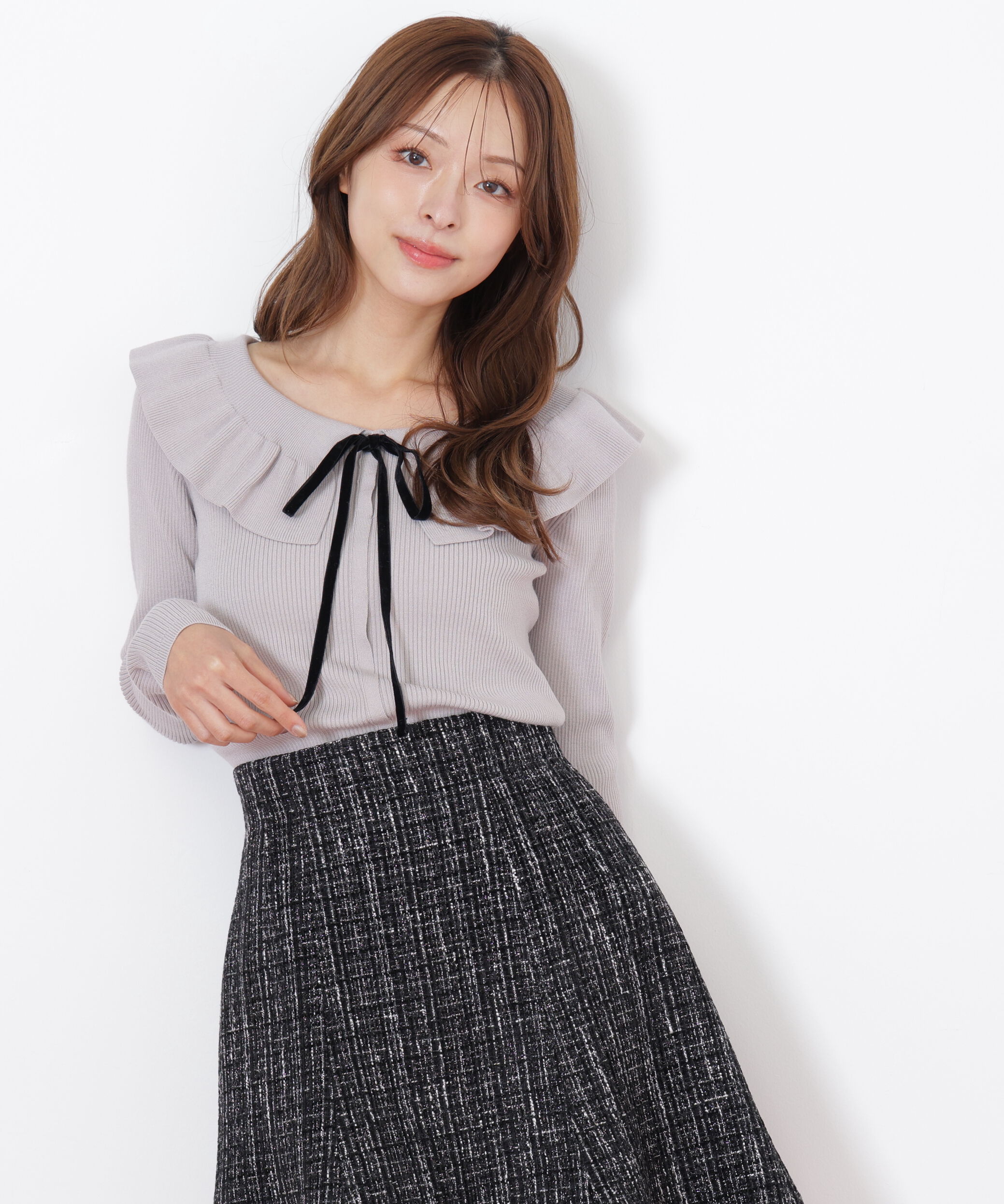  「ケープリブニット」|ニット・セーター|