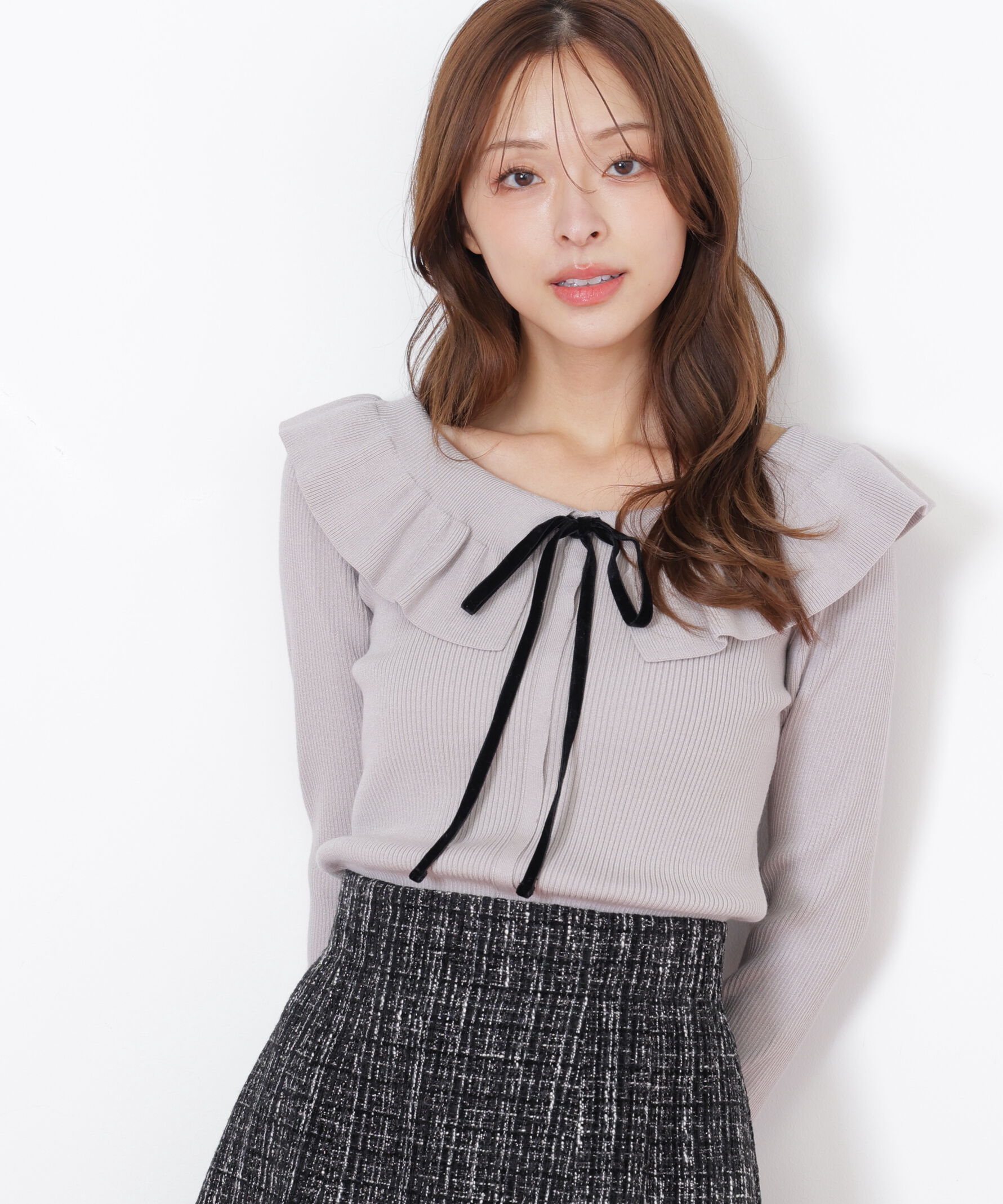  「ケープリブニット」|ニット・セーター|