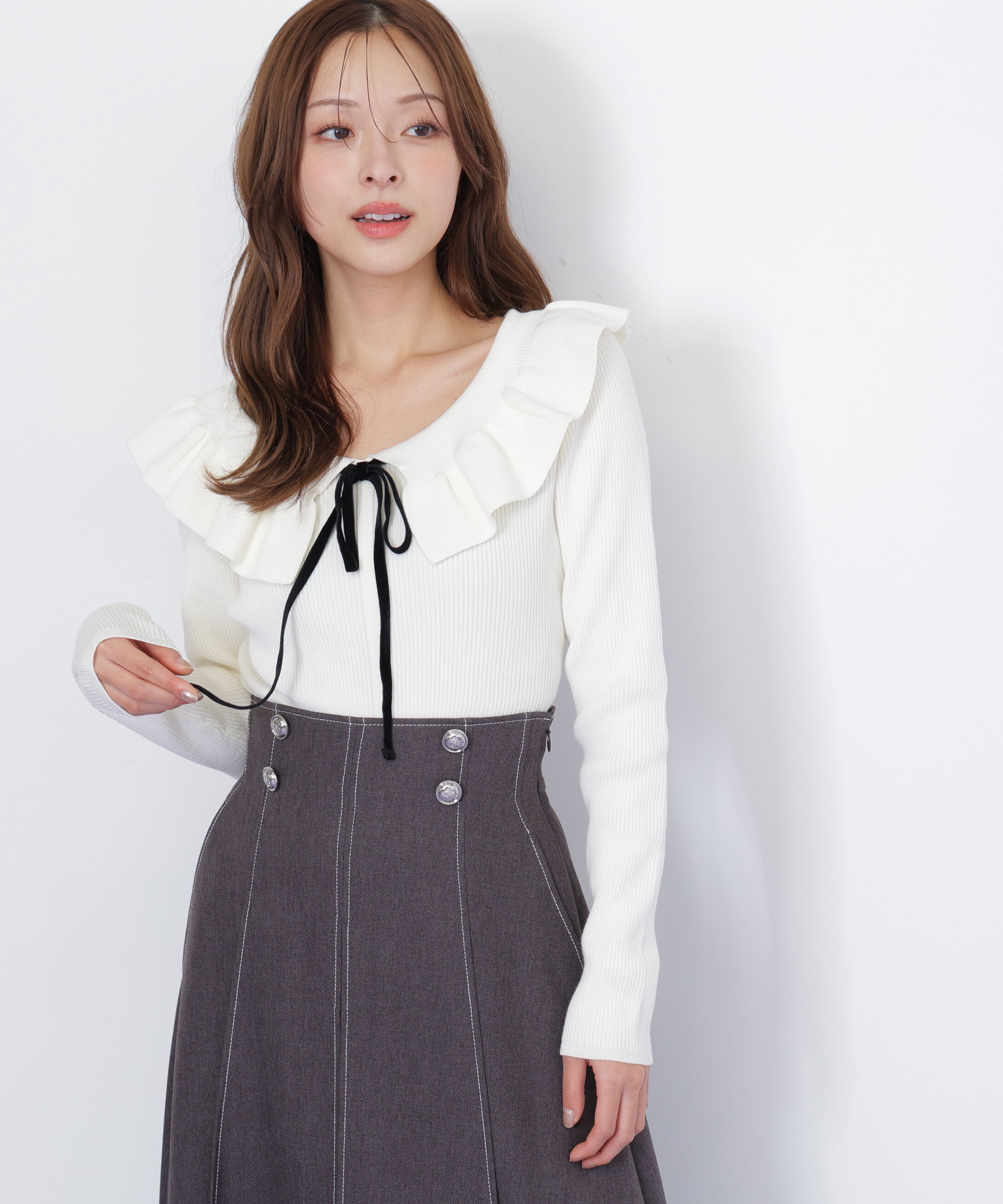  「ケープリブニット」|ニット・セーター|