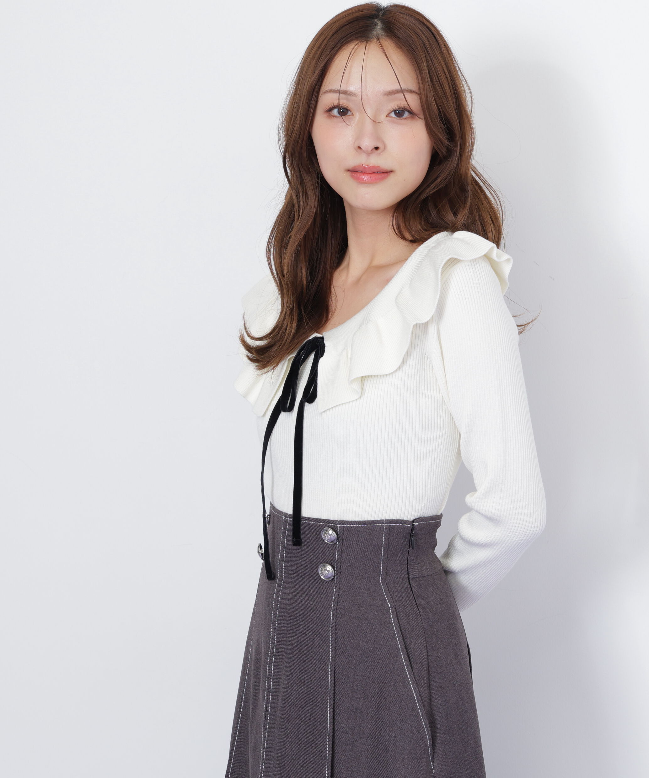  「ケープリブニット」|ニット・セーター|