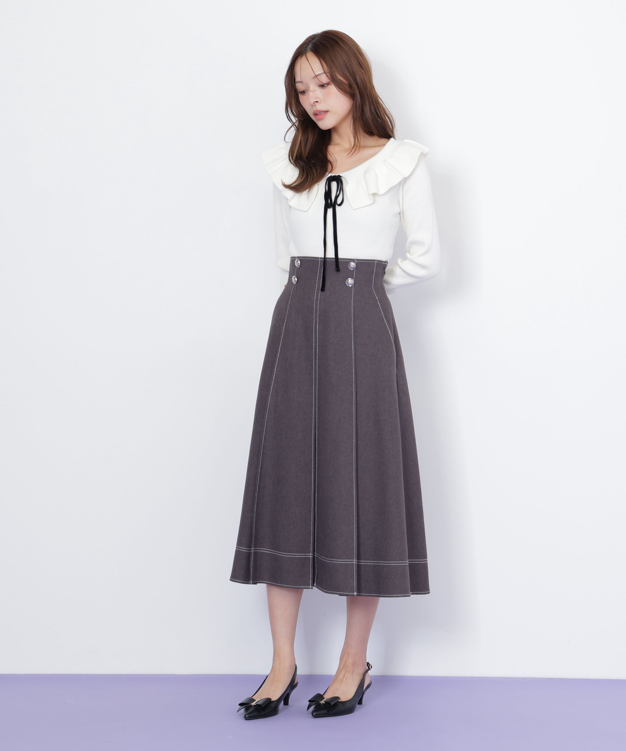  「ケープリブニット」|ニット・セーター|