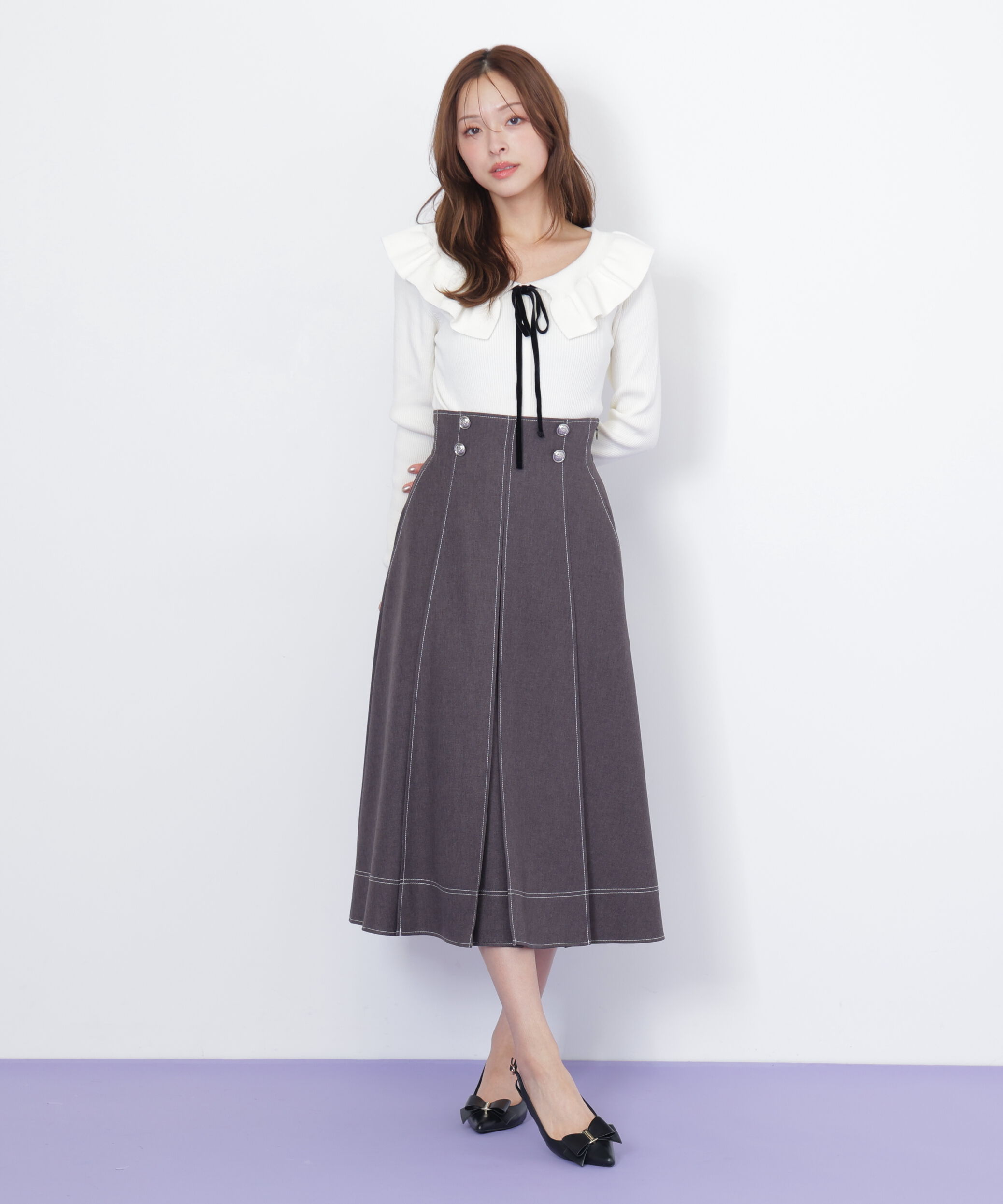  「ケープリブニット」|ニット・セーター|