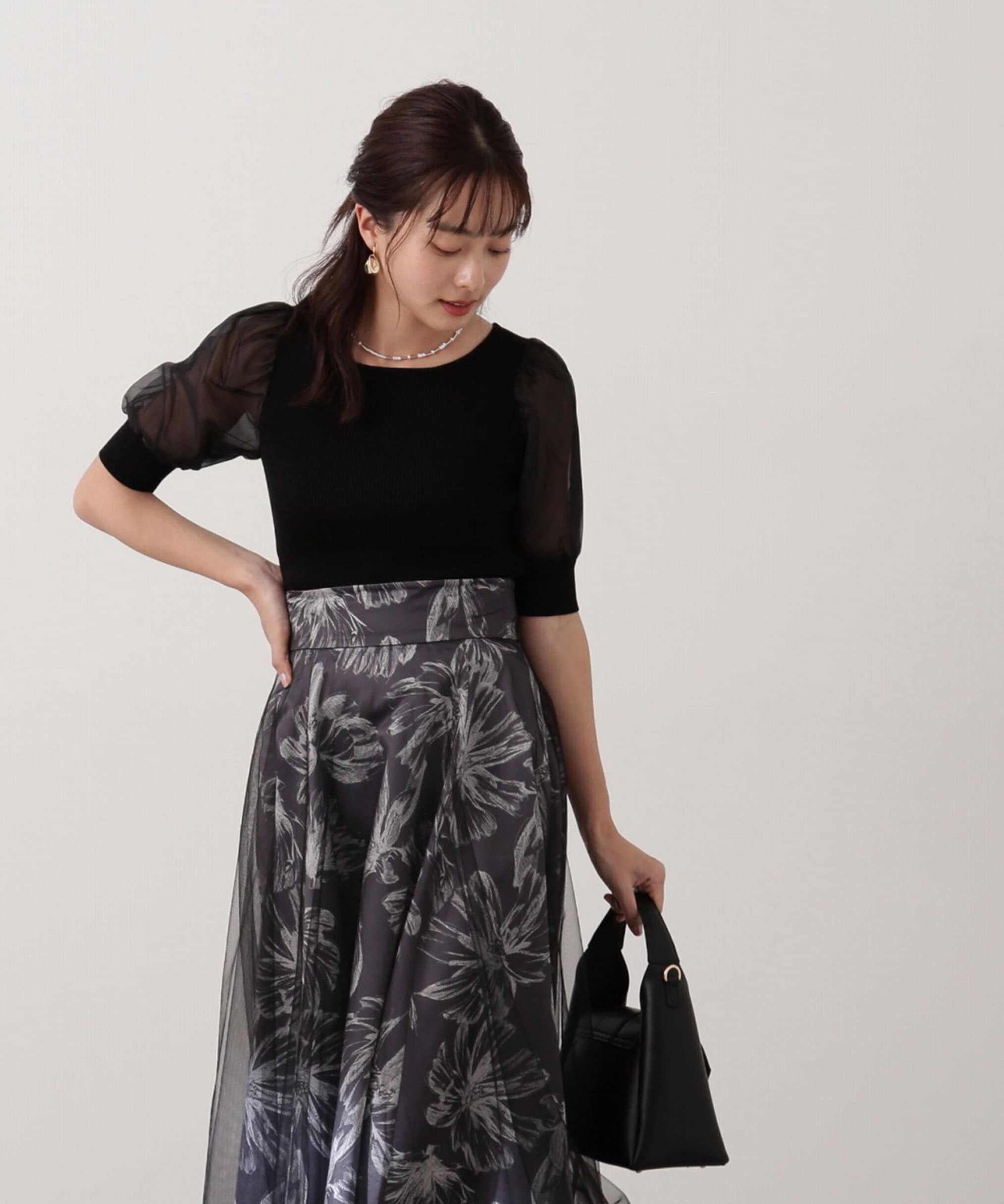 PROPORTION BODY DRESSING「シアーパフニット」|ニット・セーター|