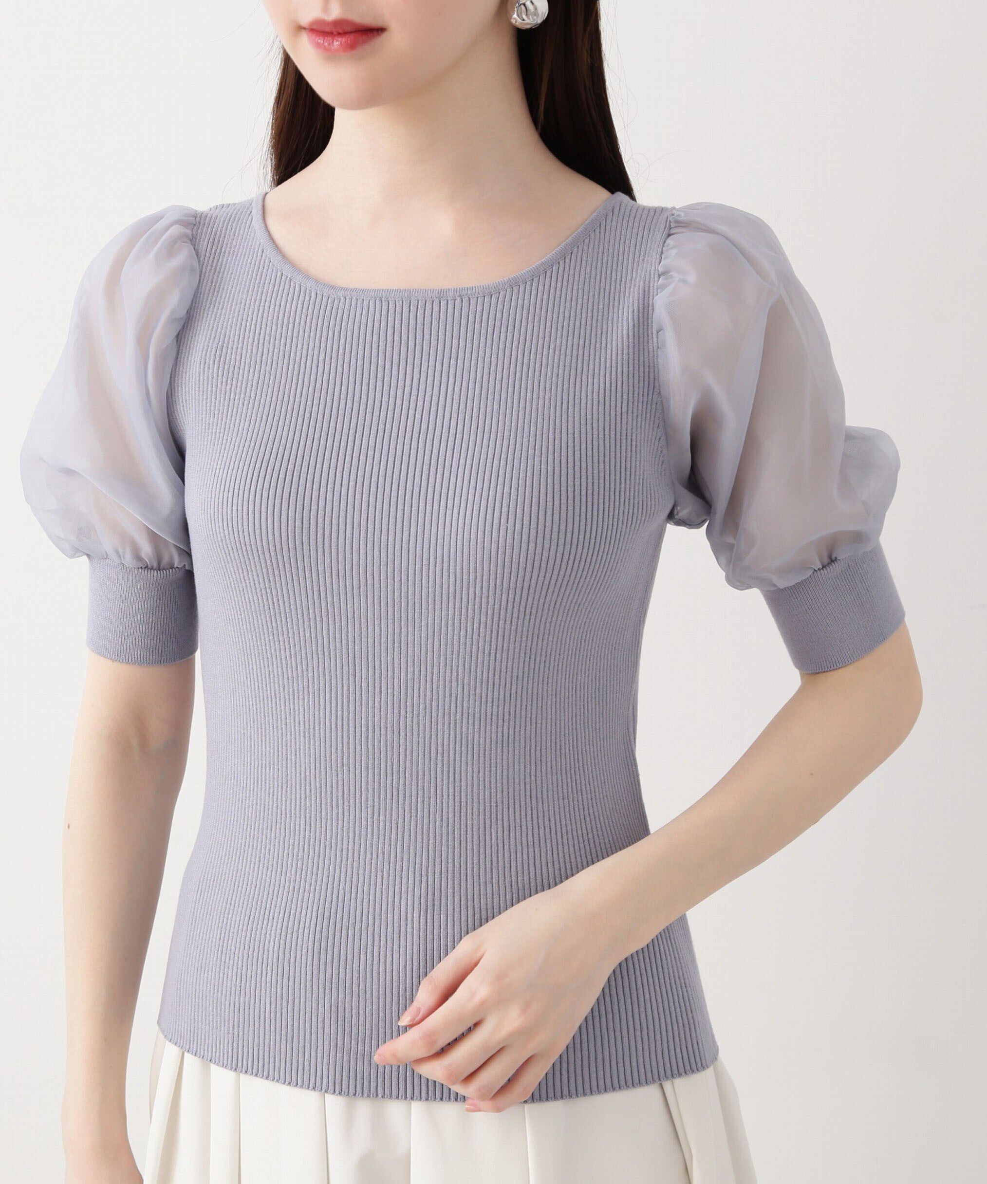 PROPORTION BODY DRESSING「シアーパフニット」|ニット・セーター|