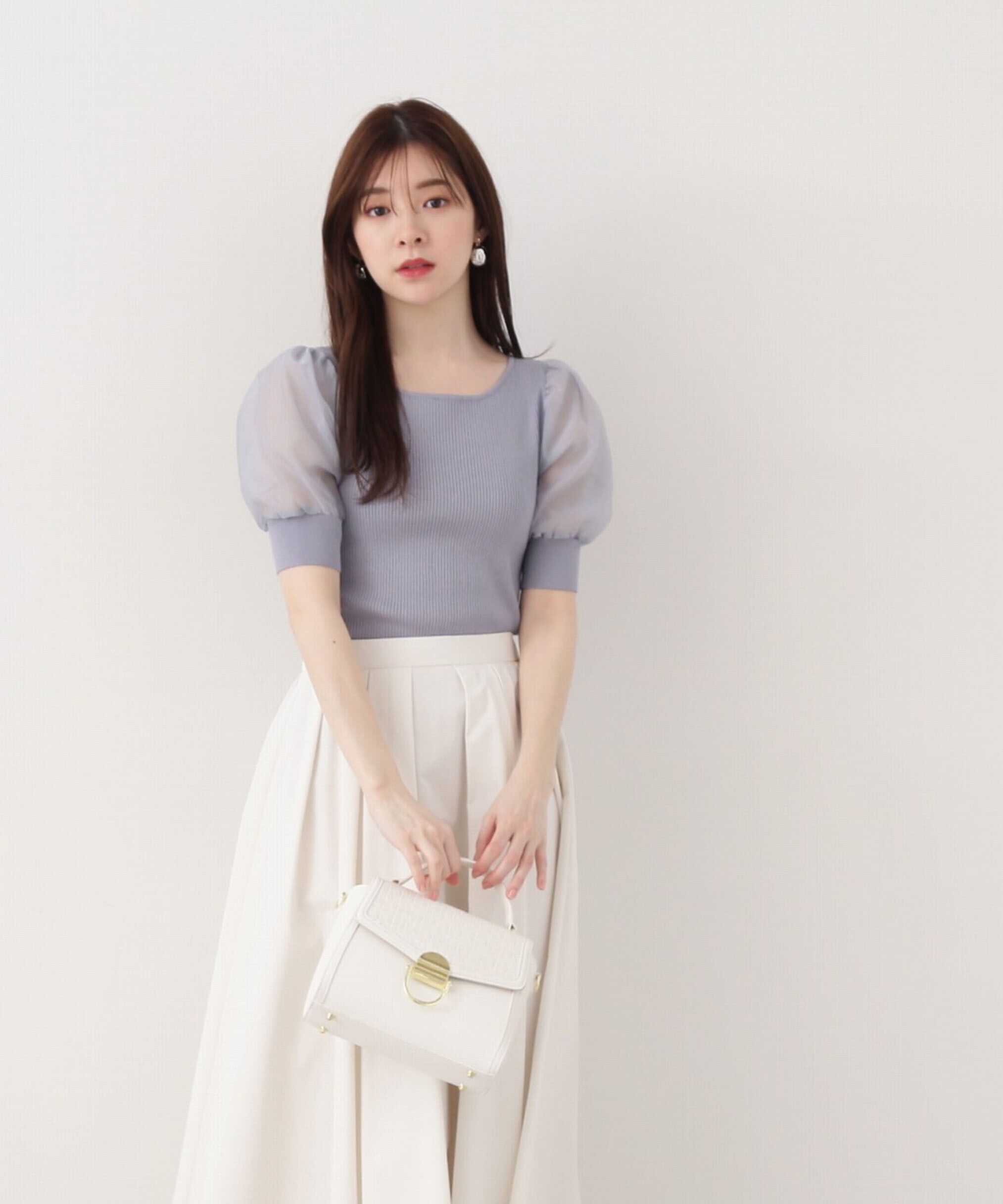 PROPORTION BODY DRESSING「シアーパフニット」|ニット・セーター|