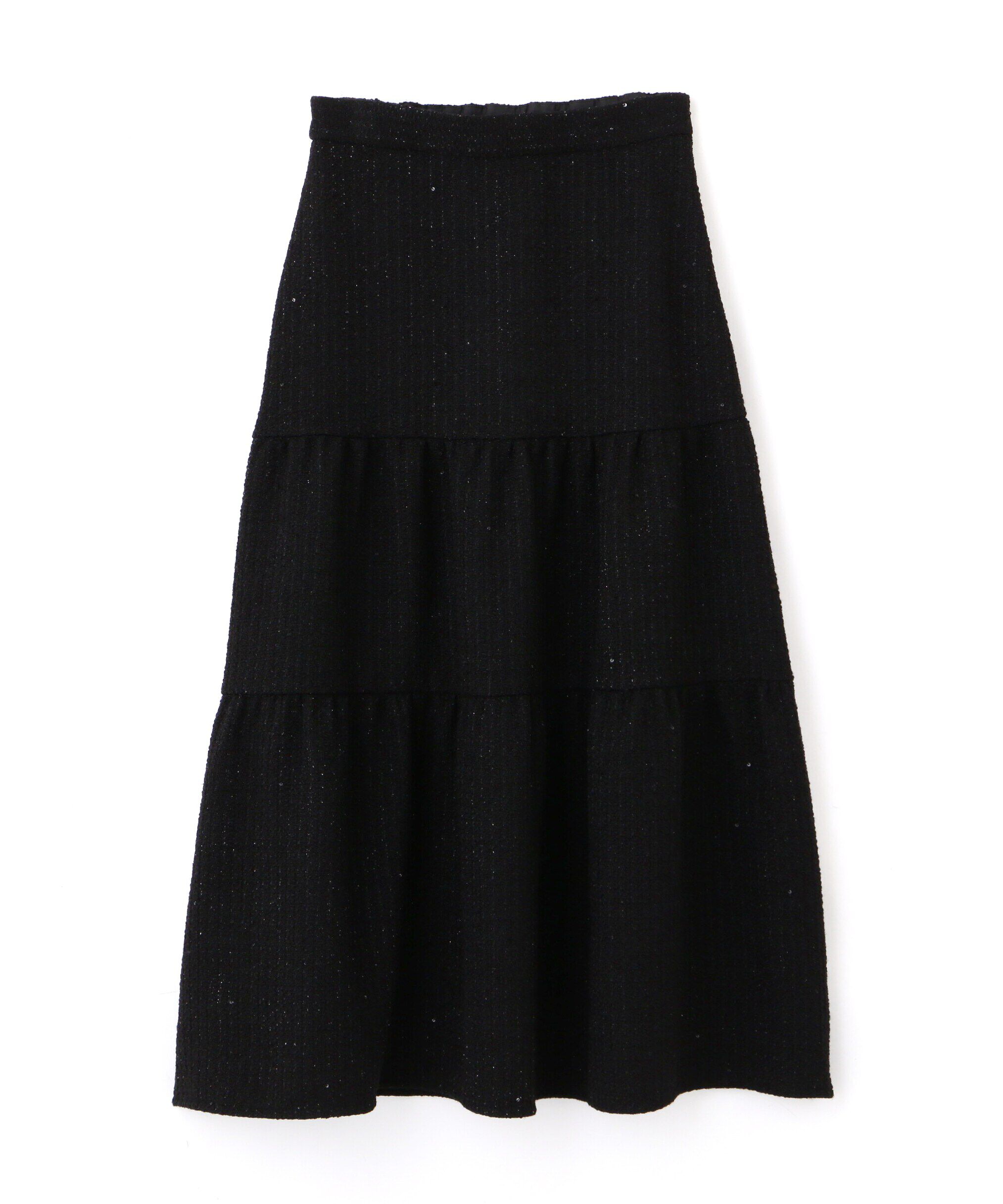 PROPORTION BODY DRESSING「ツイードティアードスカート」|スカート|