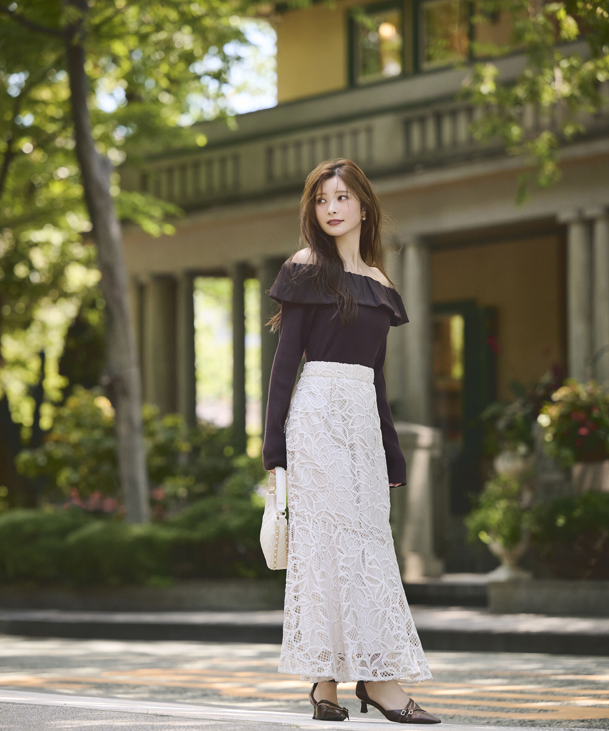 PROPORTION BODY DRESSING「フリルオフショル2wayニット 25AW」|ニット・セーター|